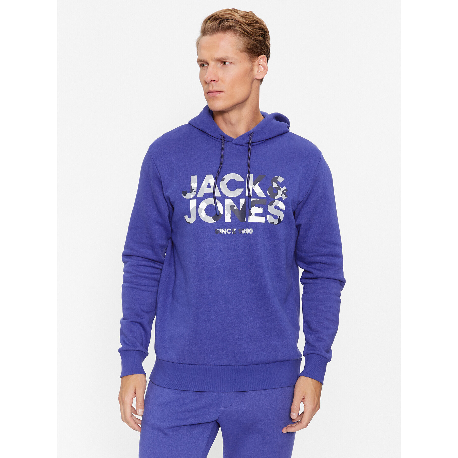 Jack&Jones Mikina James 12235338 Tmavomodrá Regular Fit - Pepit.cz