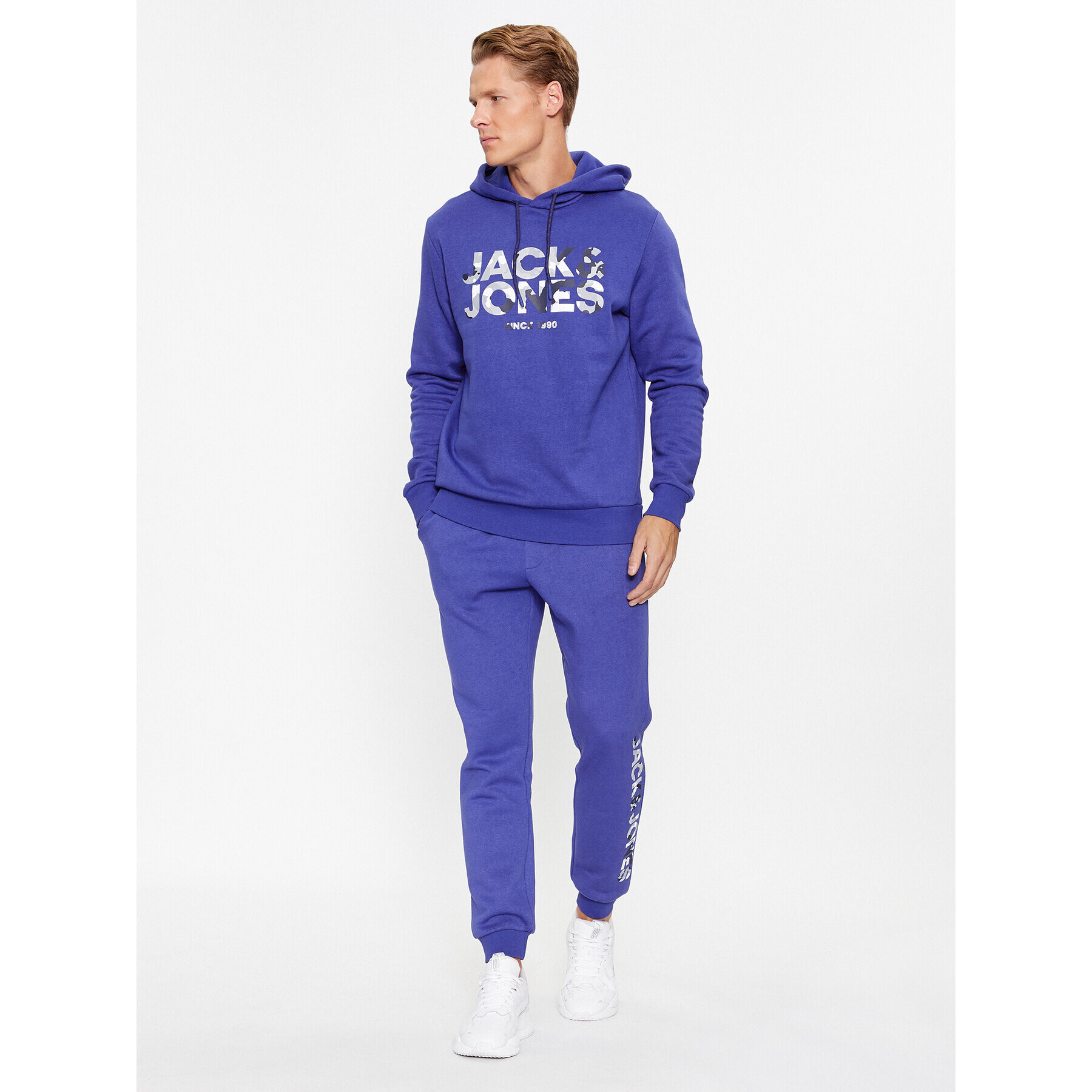 Jack&Jones Mikina James 12235338 Tmavomodrá Regular Fit - Pepit.cz