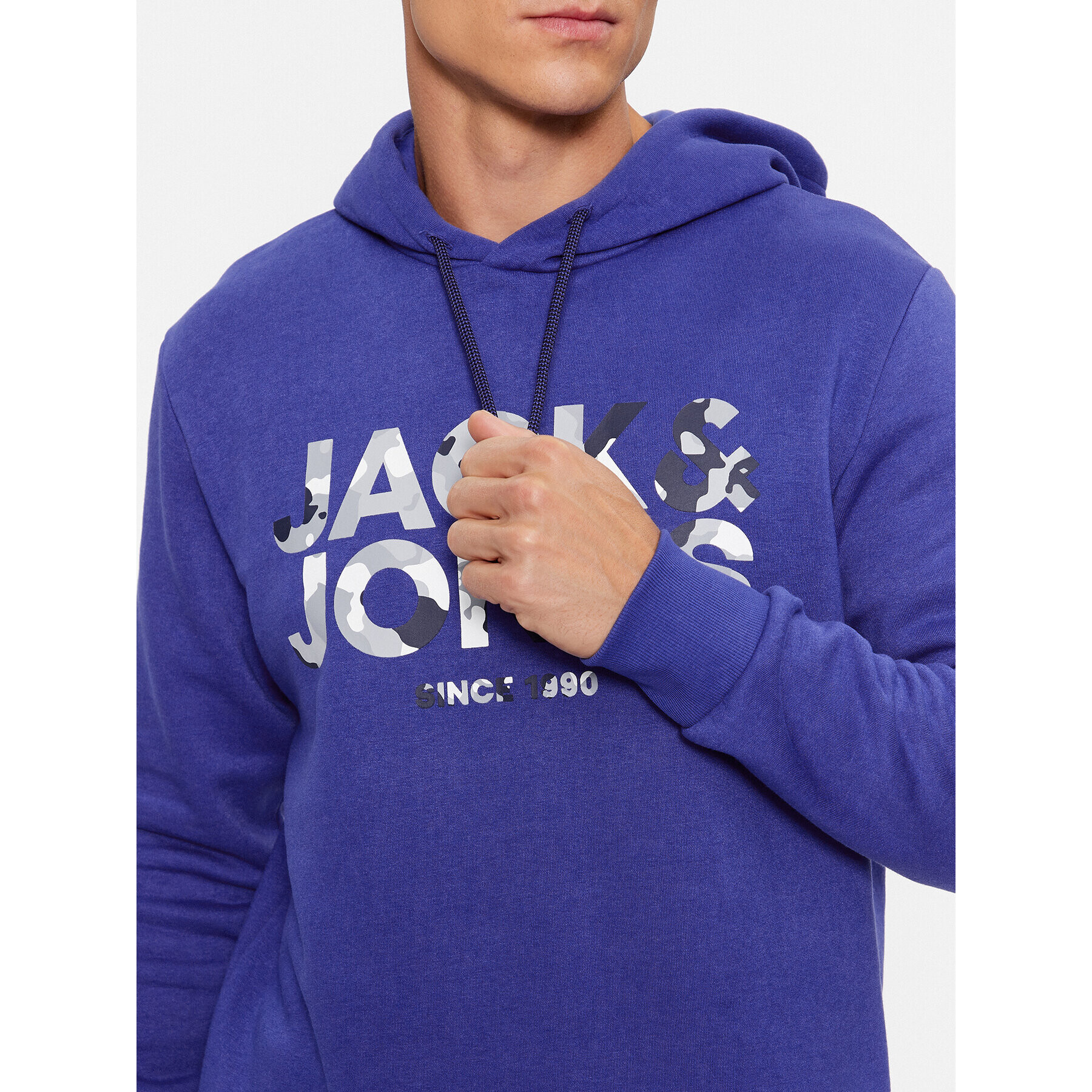 Jack&Jones Mikina James 12235338 Tmavomodrá Regular Fit - Pepit.cz