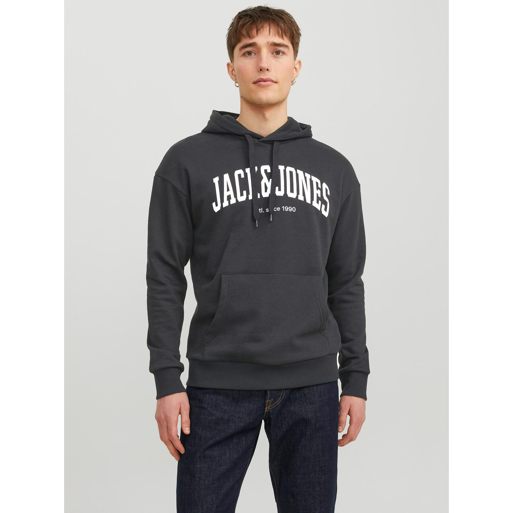 Jack&Jones Mikina Josh 12236513 Černá Standard Fit - Pepit.cz