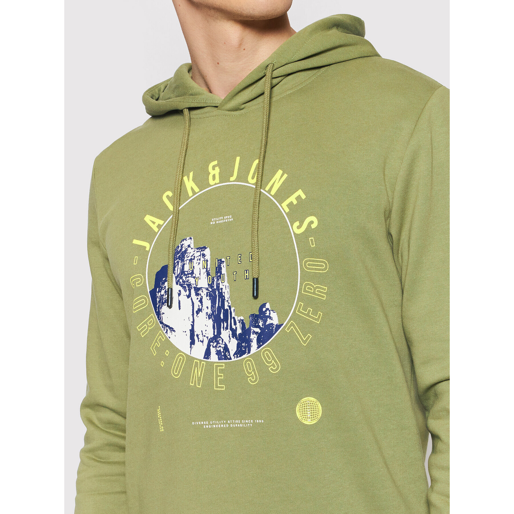 Jack&Jones Mikina Kalf 12202138 Zelená Regular Fit - Pepit.cz