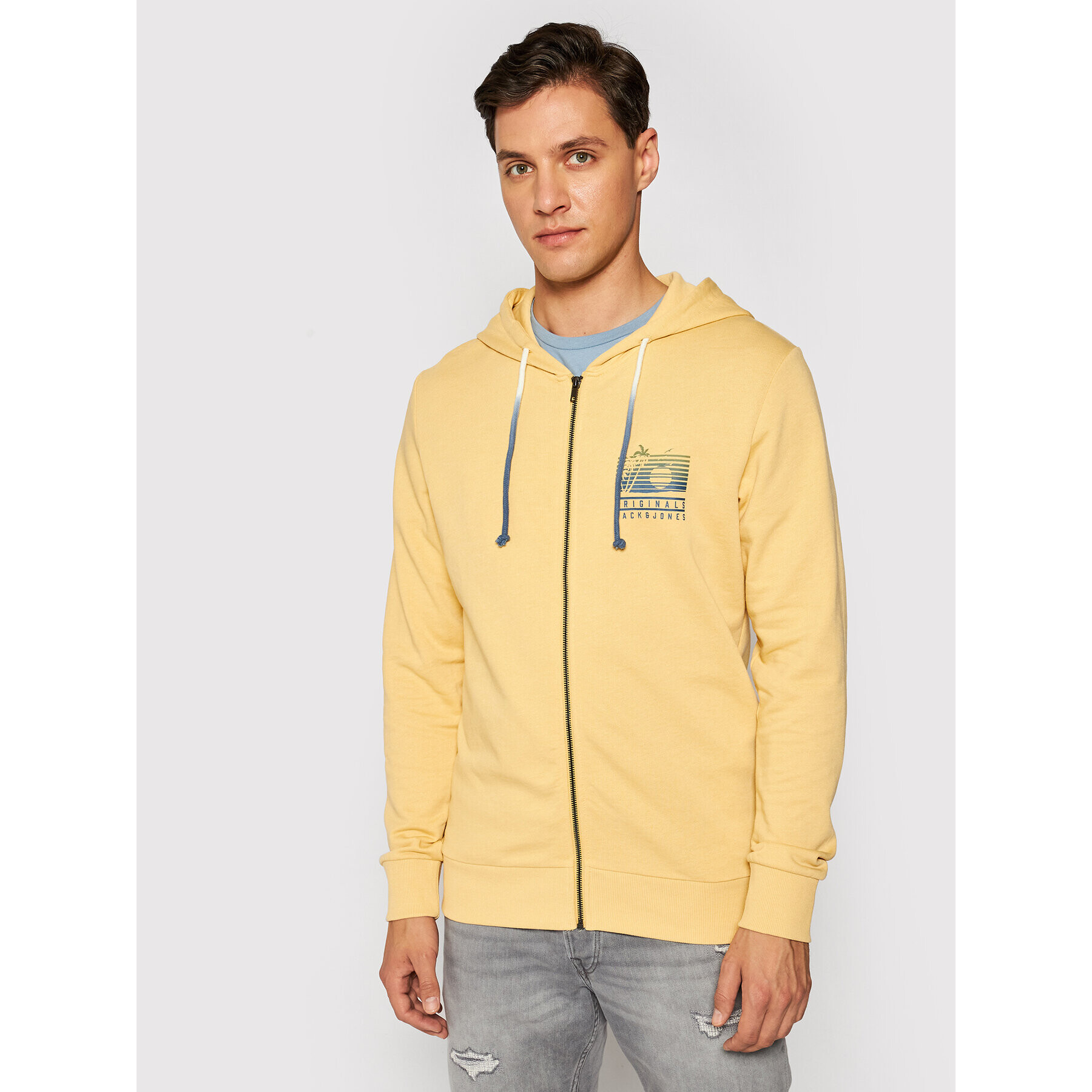 Jack&Jones Mikina Laguna 12188282 Žlutá Regular Fit - Pepit.cz