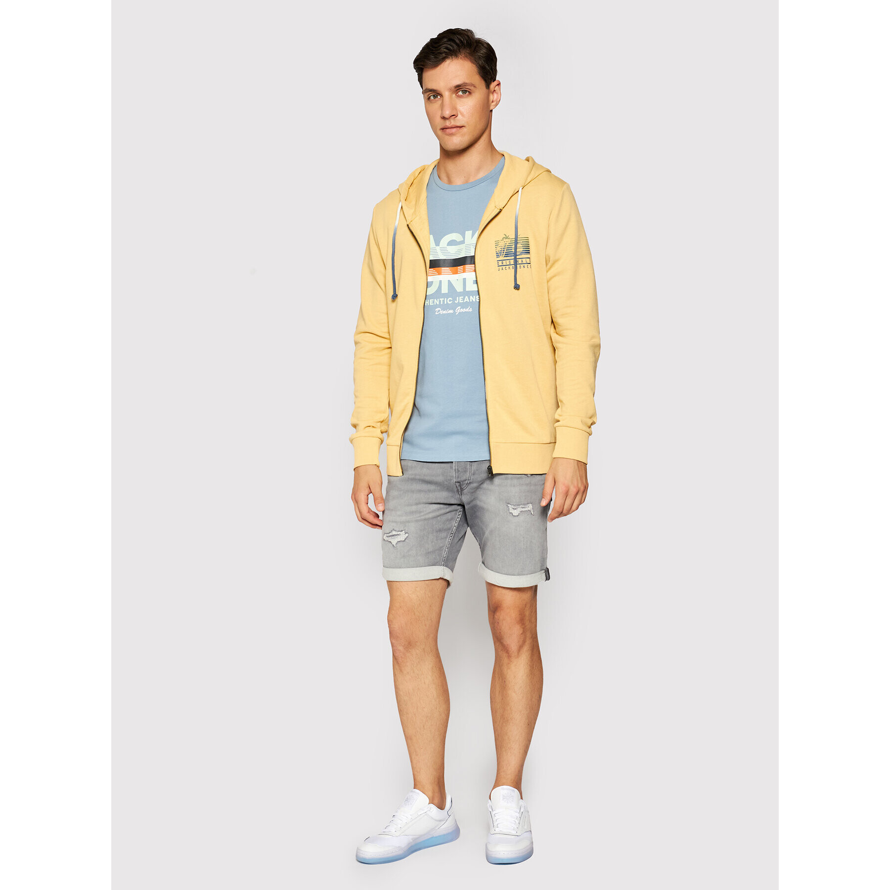 Jack&Jones Mikina Laguna 12188282 Žlutá Regular Fit - Pepit.cz