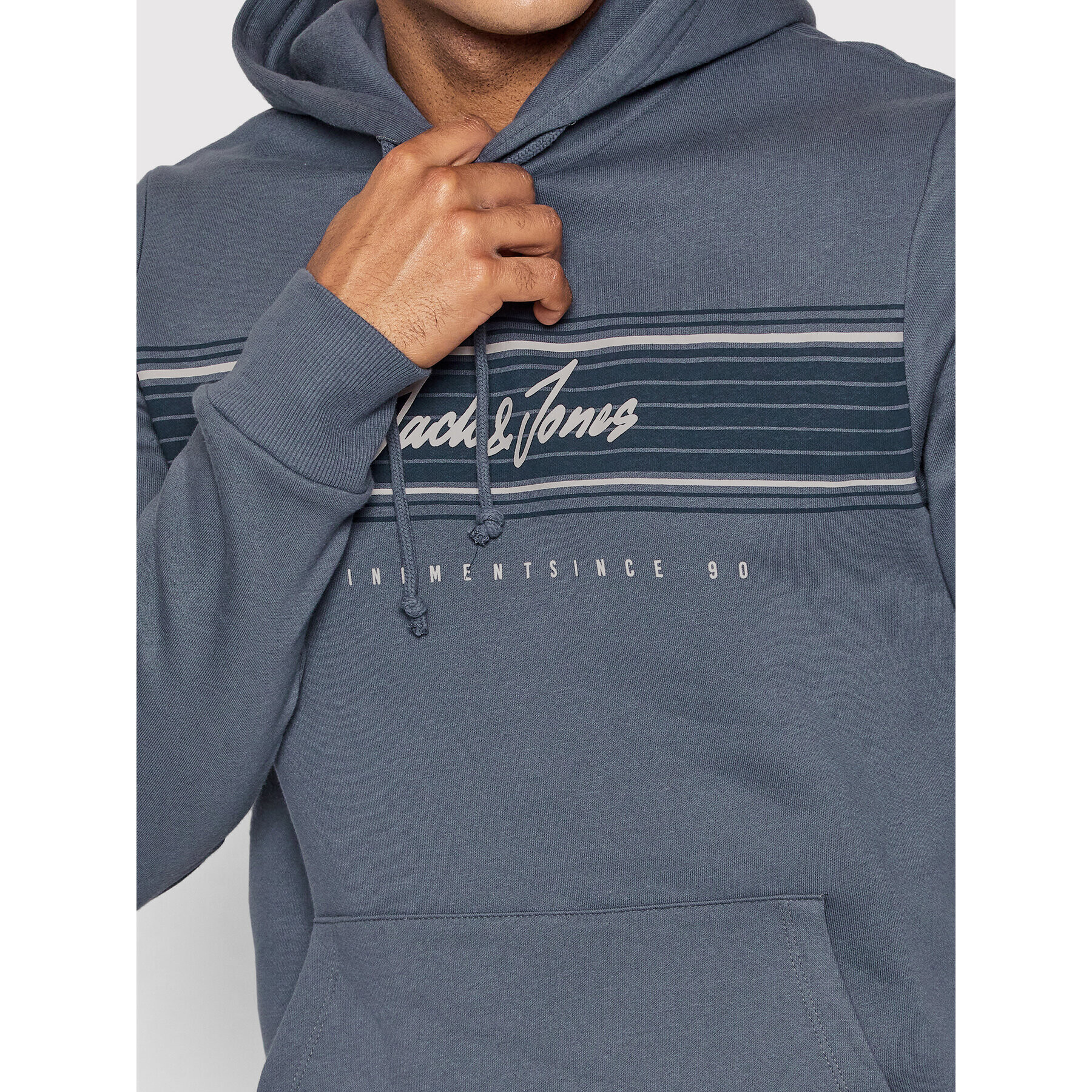 Jack&Jones Mikina Leo 12200768 Modrá Regular Fit - Pepit.cz