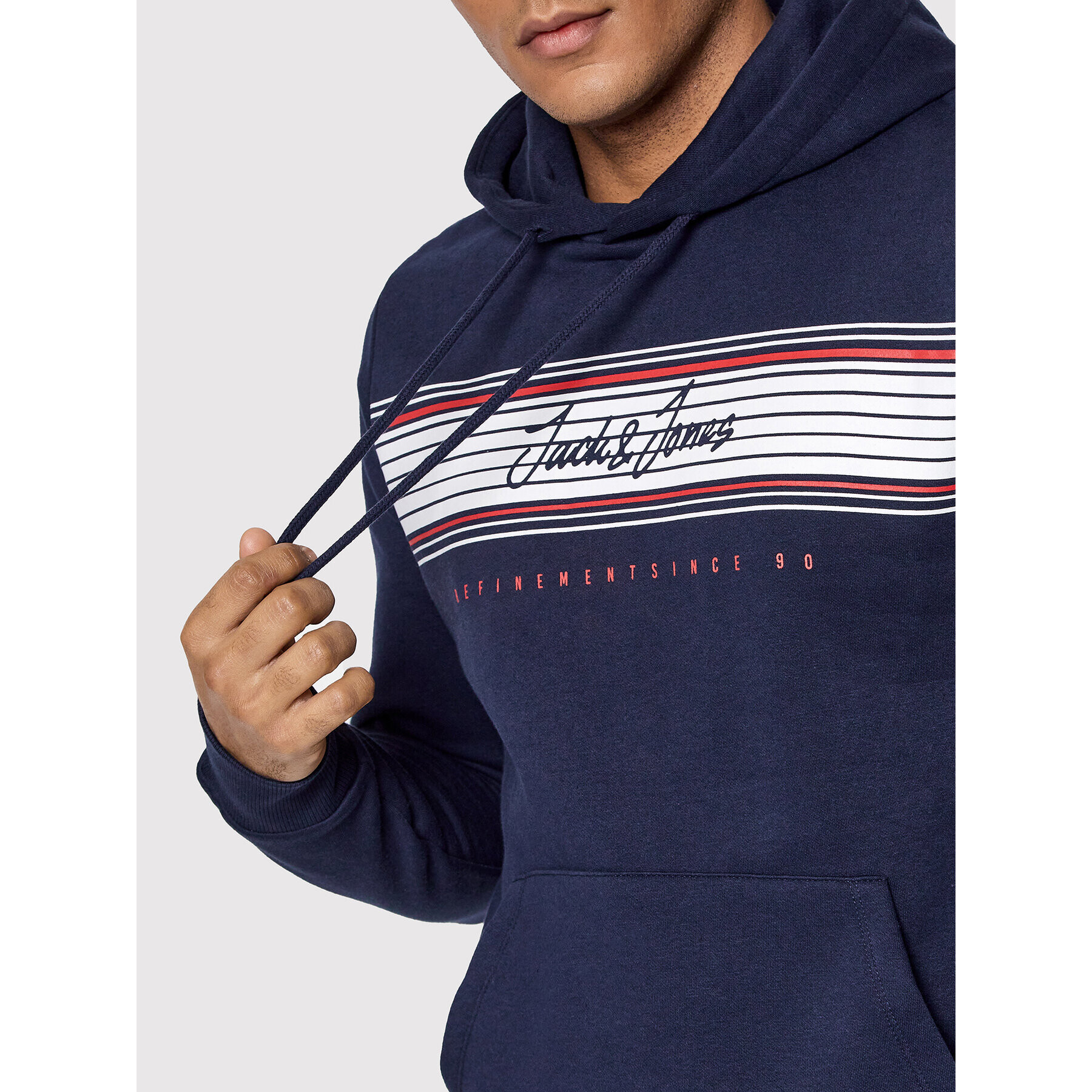 Jack&Jones Mikina Leo 12200768 Tmavomodrá Regular Fit - Pepit.cz