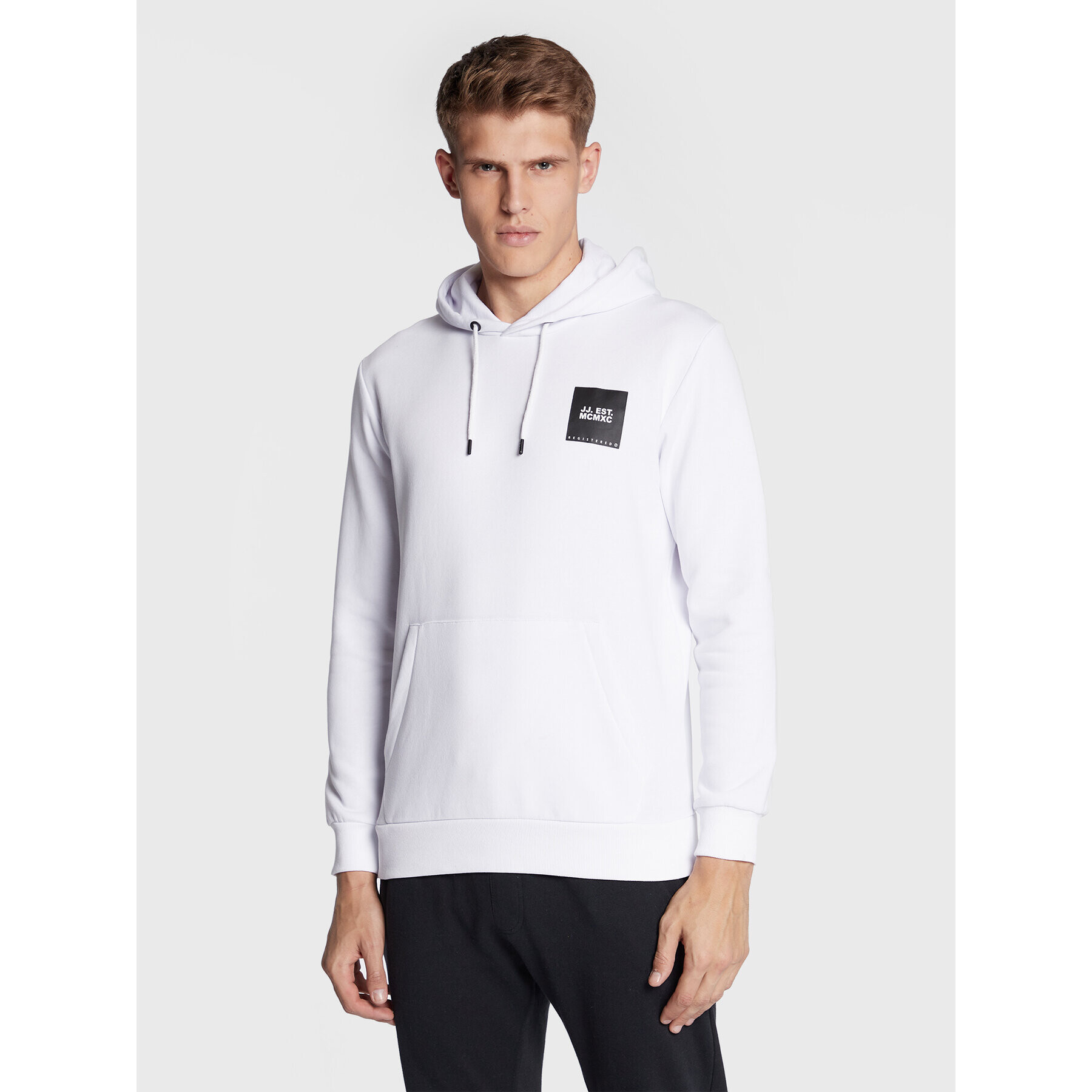 Jack&Jones Mikina Lock 12213245 Bílá Regular Fit - Pepit.cz