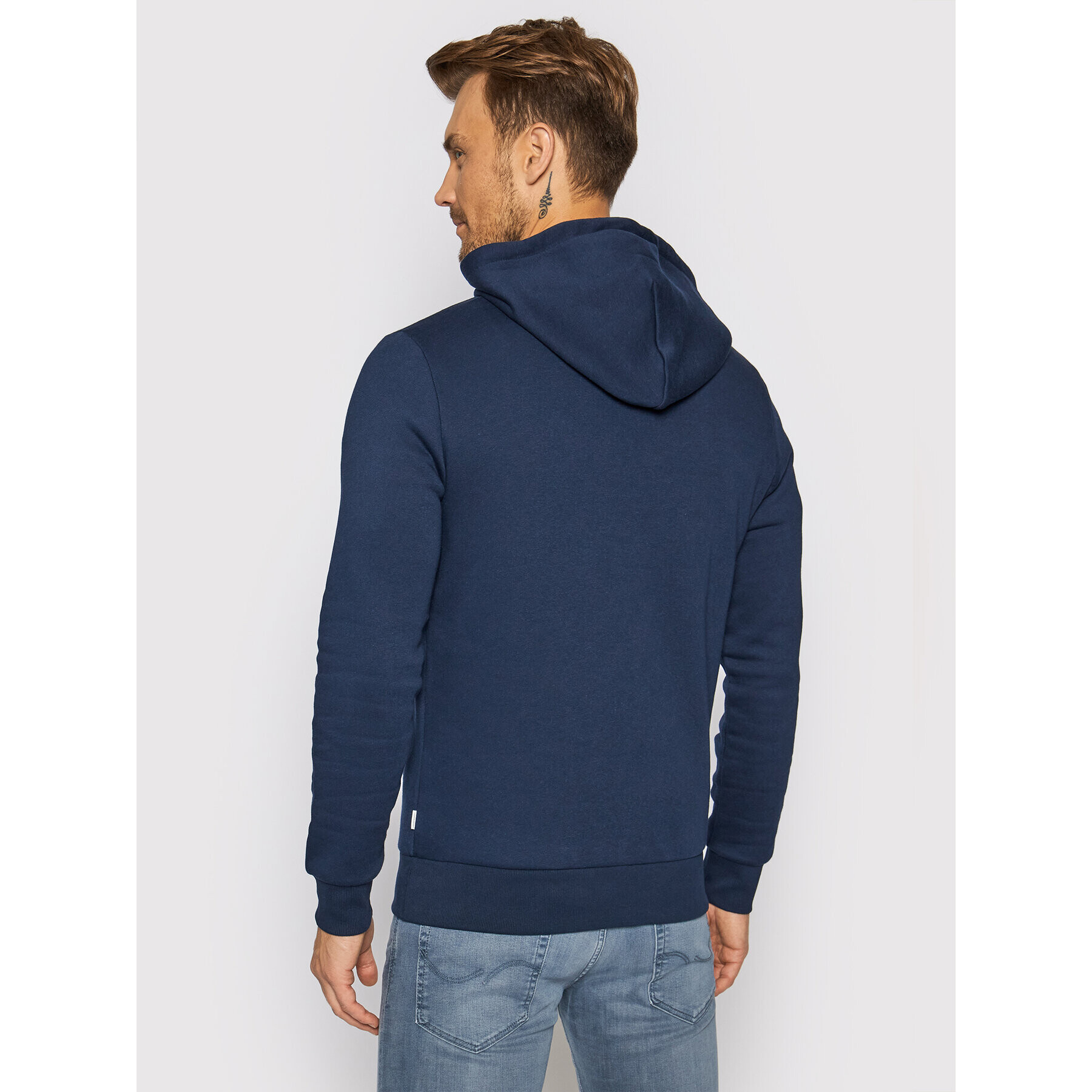 Jack&Jones Mikina Logo 12189736 Tmavomodrá Regular Fit - Pepit.cz