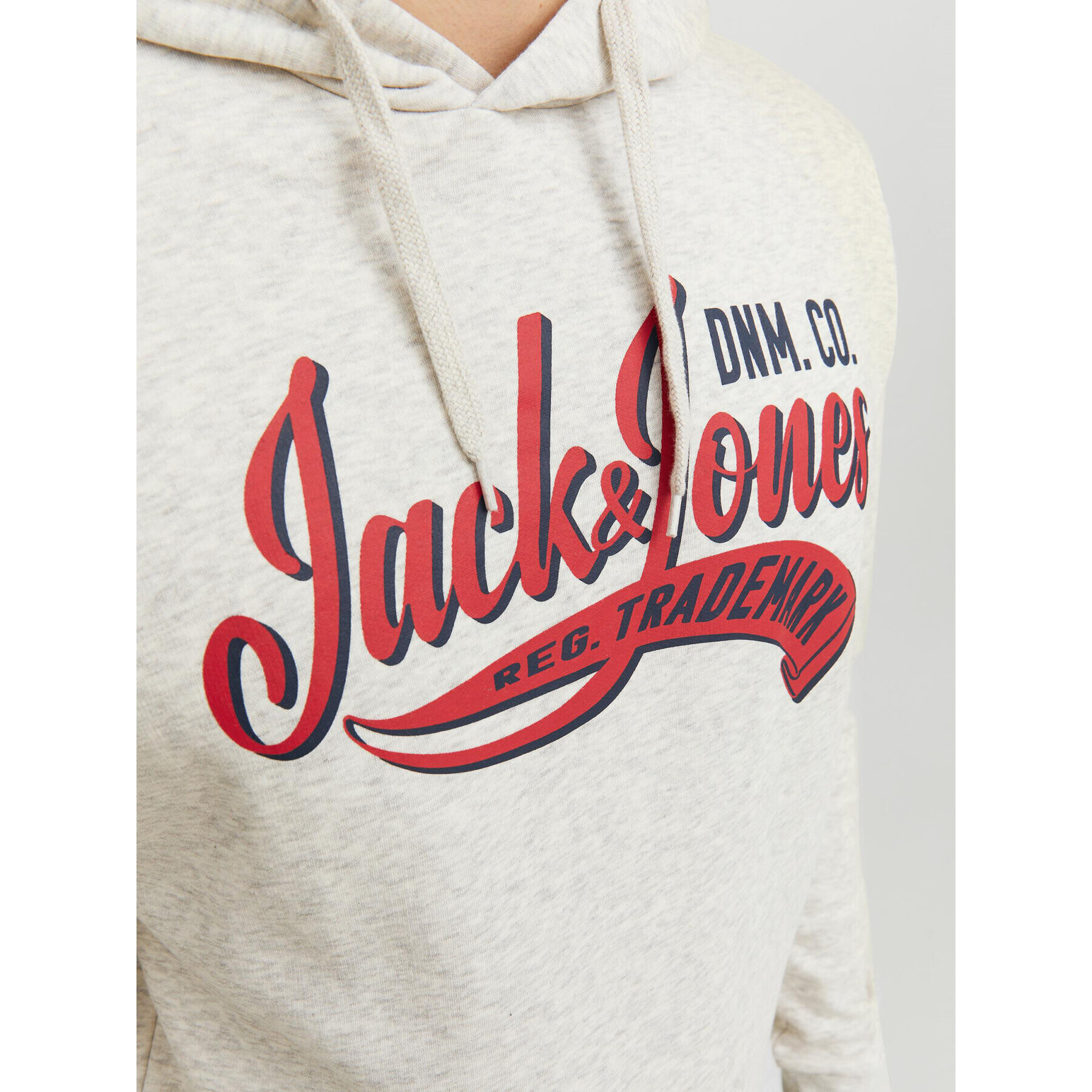 Jack&Jones Mikina Logo 12233597 Šedá Standard Fit - Pepit.cz