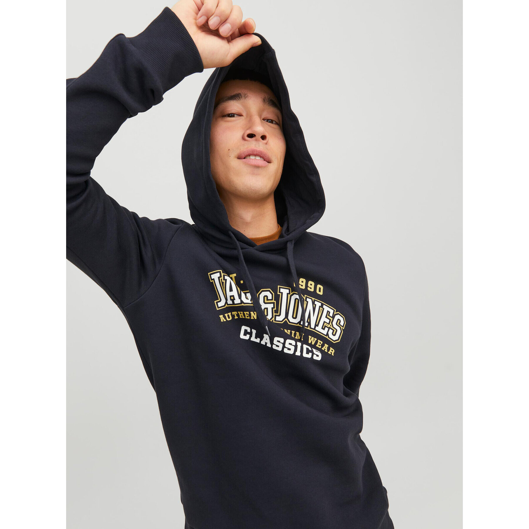 Jack&Jones Mikina Logo 12233597 Tmavomodrá Standard Fit - Pepit.cz