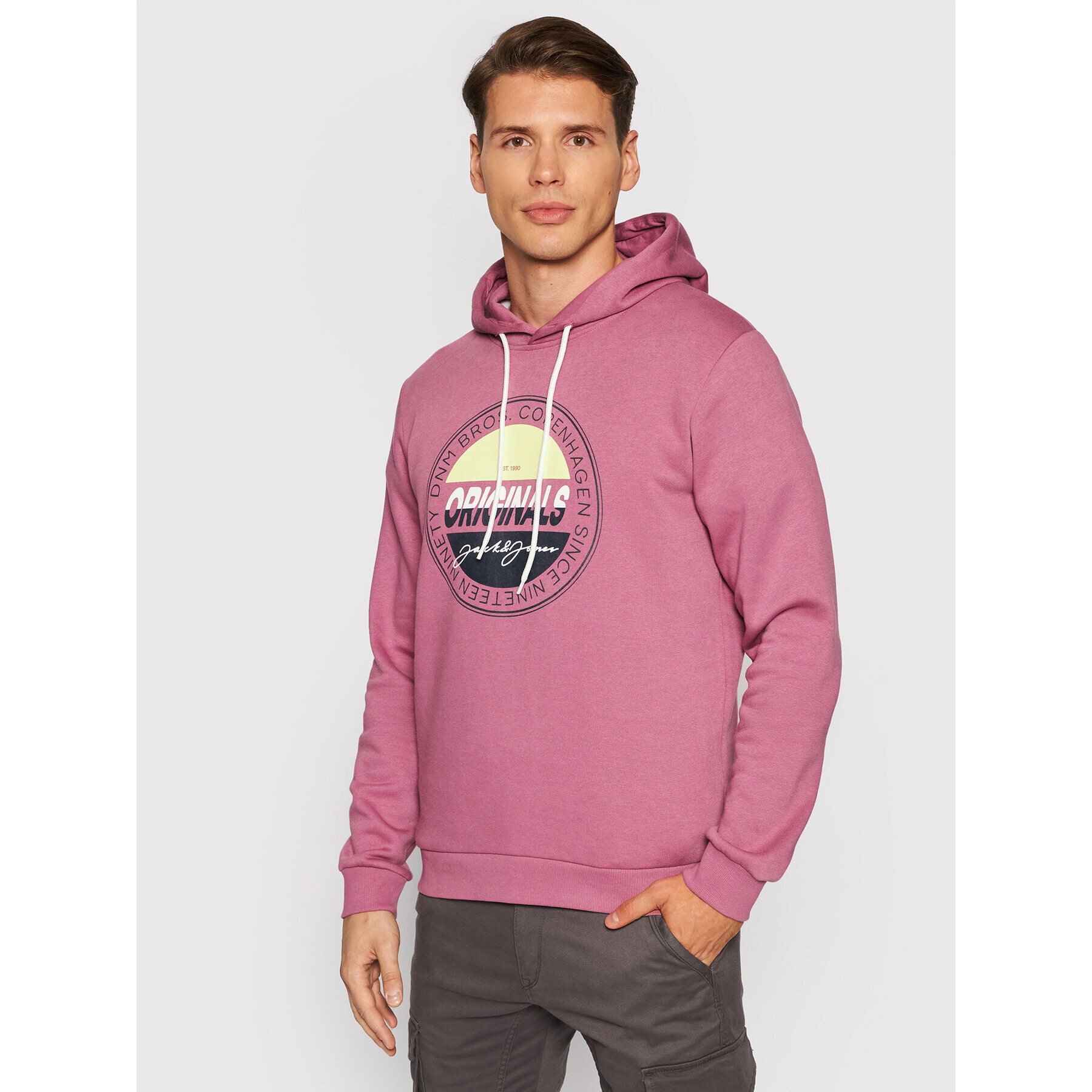 Jack&Jones Mikina Mason 12193645 Růžová Standard Fit - Pepit.cz