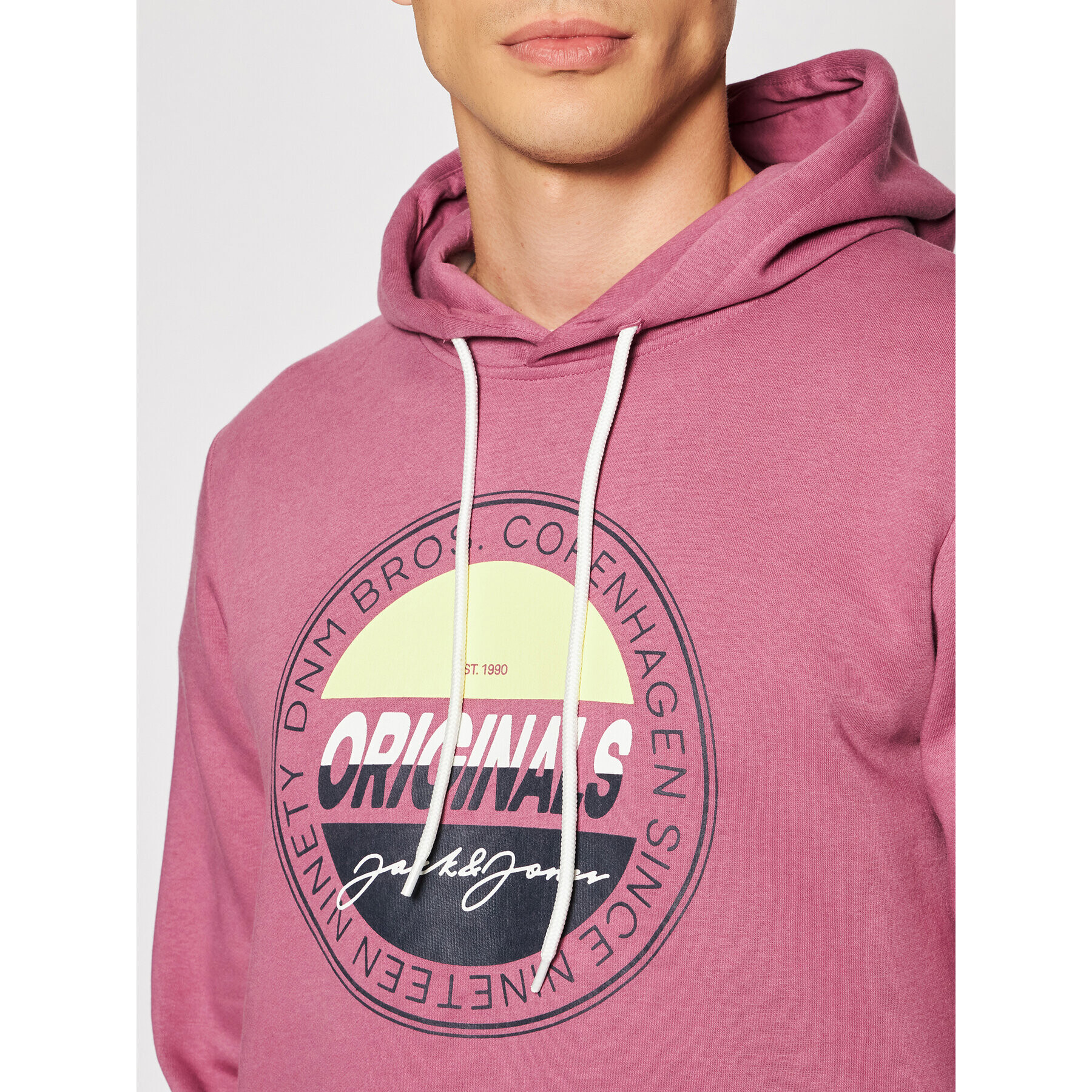 Jack&Jones Mikina Mason 12193645 Růžová Standard Fit - Pepit.cz