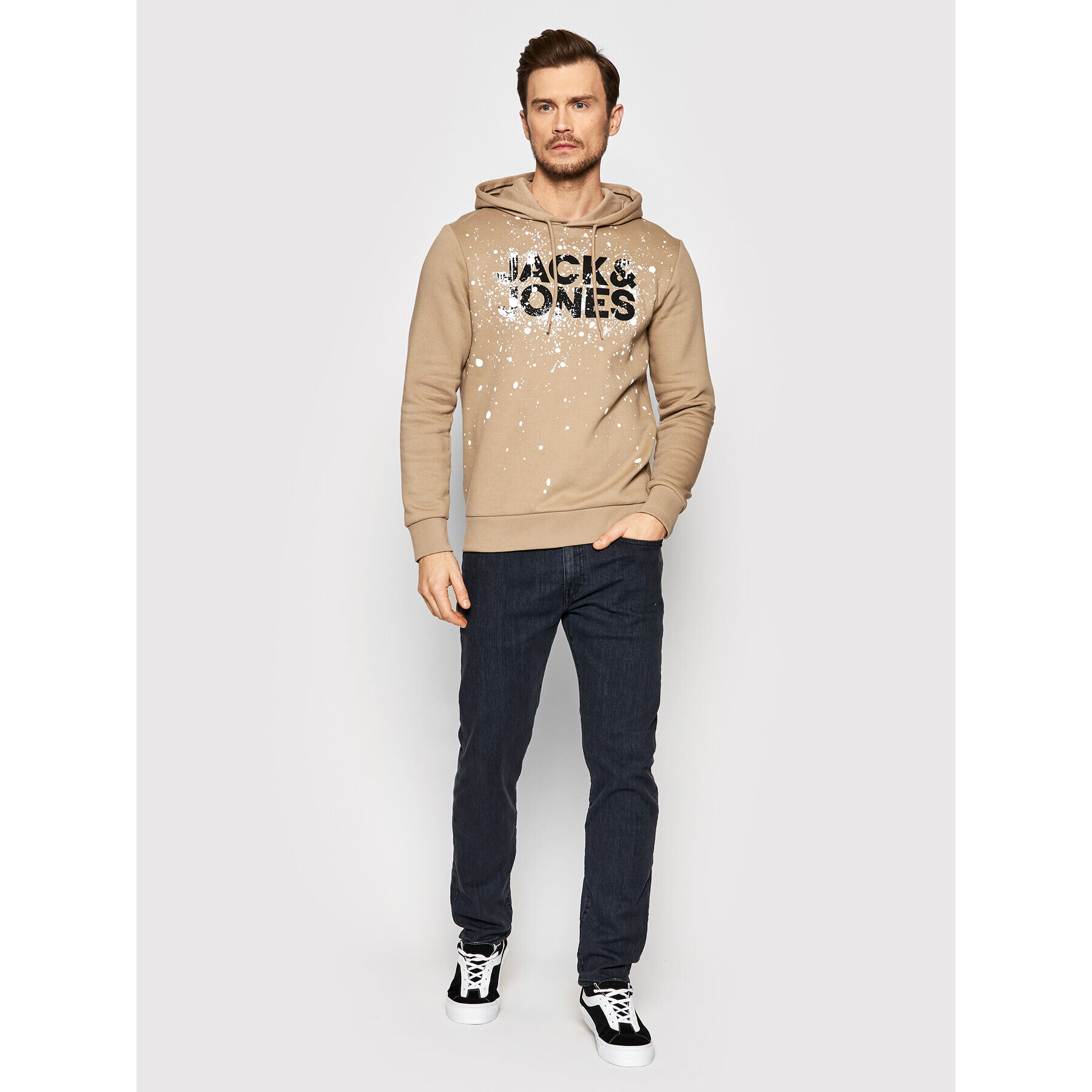 Jack&Jones Mikina New Splash 12200462 Béžová Regular Fit - Pepit.cz