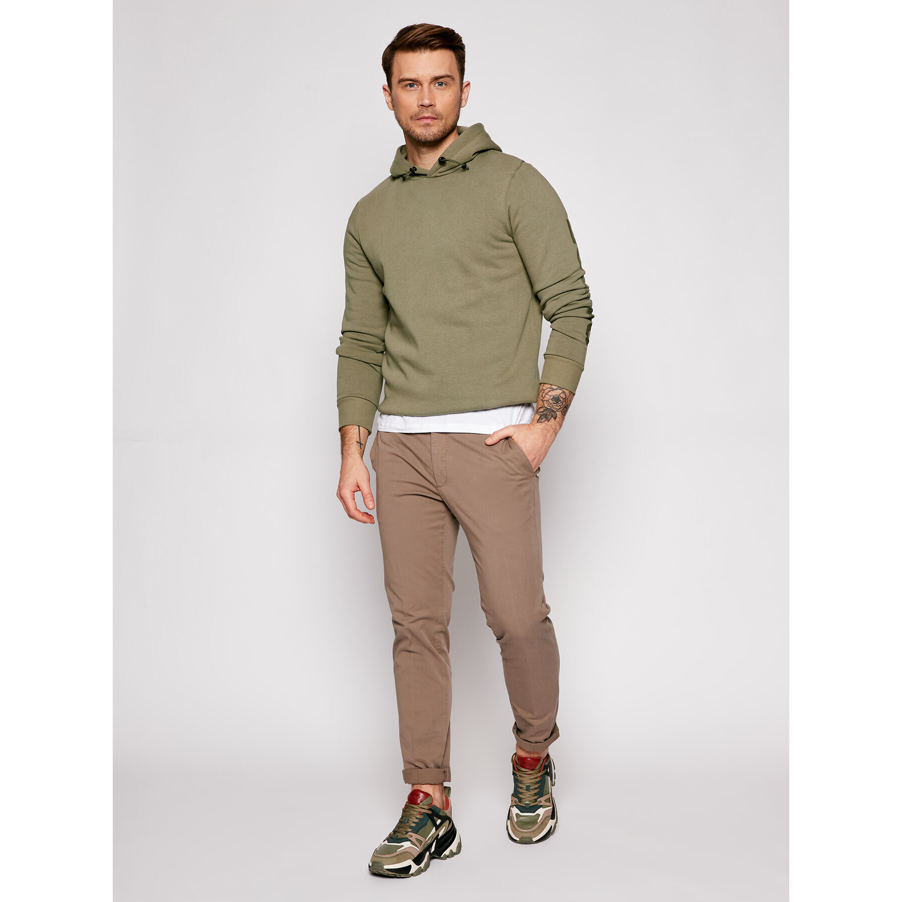 Jack&Jones Mikina Nitch Sweat 12184939 Zelená Regular Fit - Pepit.cz