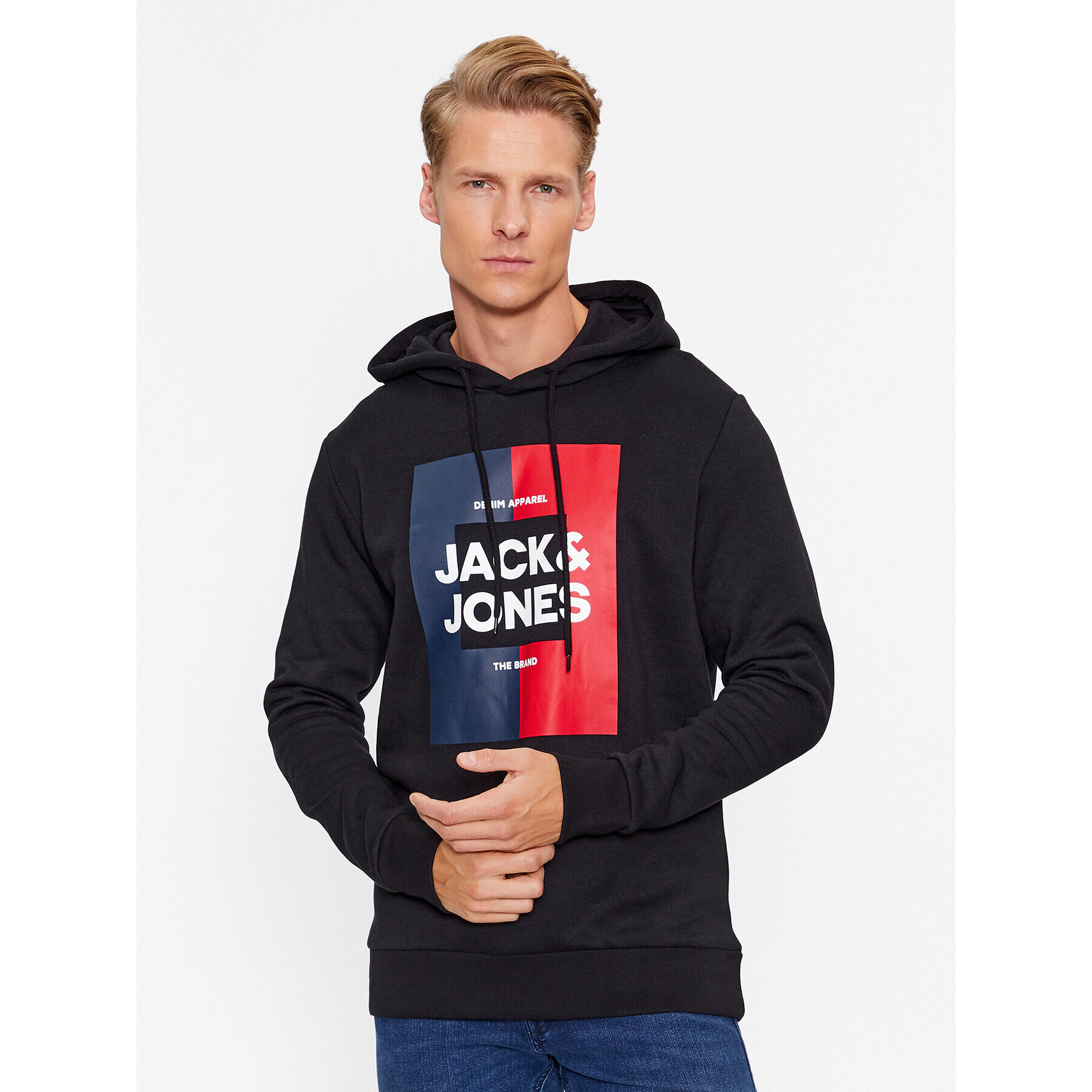 Jack&Jones Mikina Oscar 12235248 Černá Regular Fit - Pepit.cz