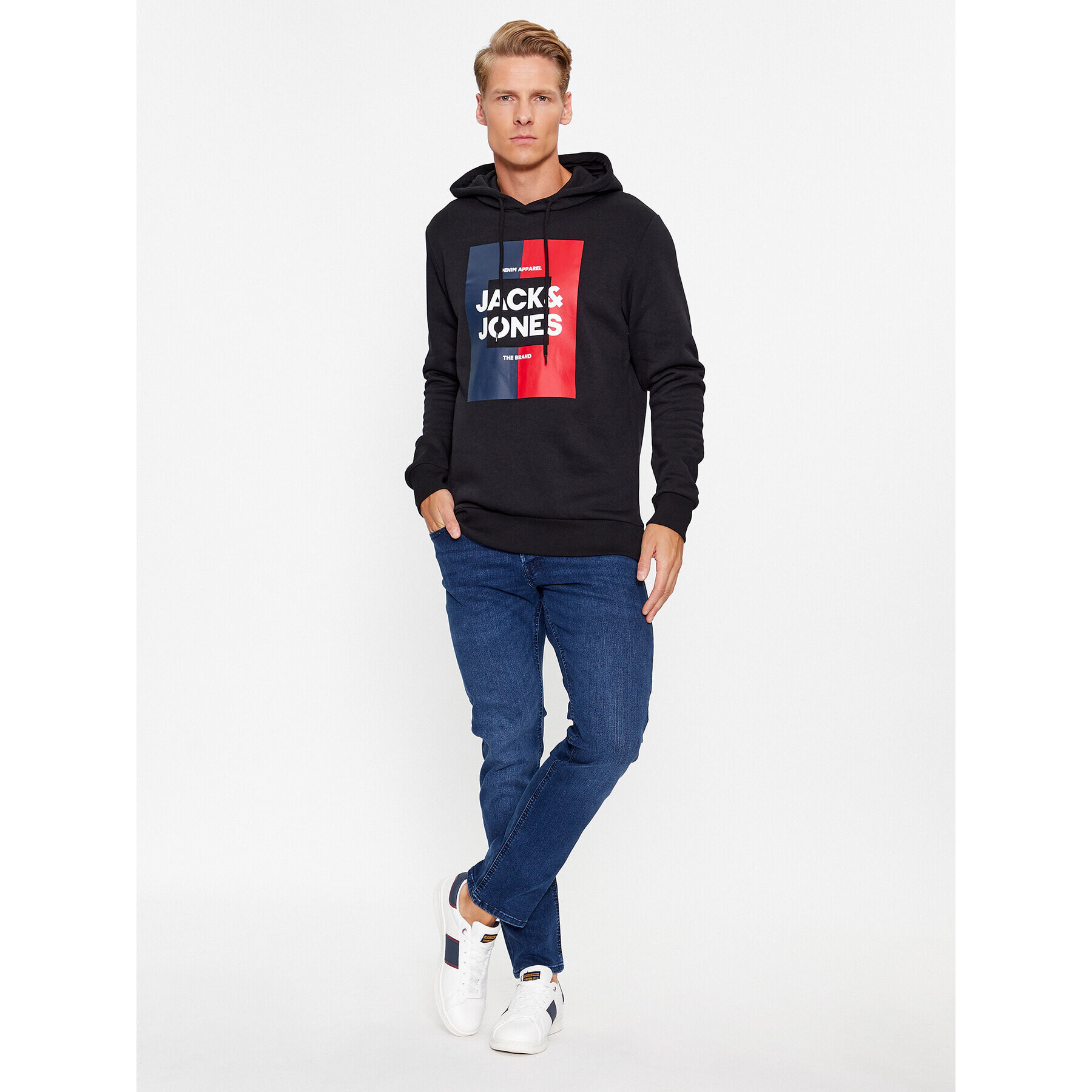 Jack&Jones Mikina Oscar 12235248 Černá Regular Fit - Pepit.cz