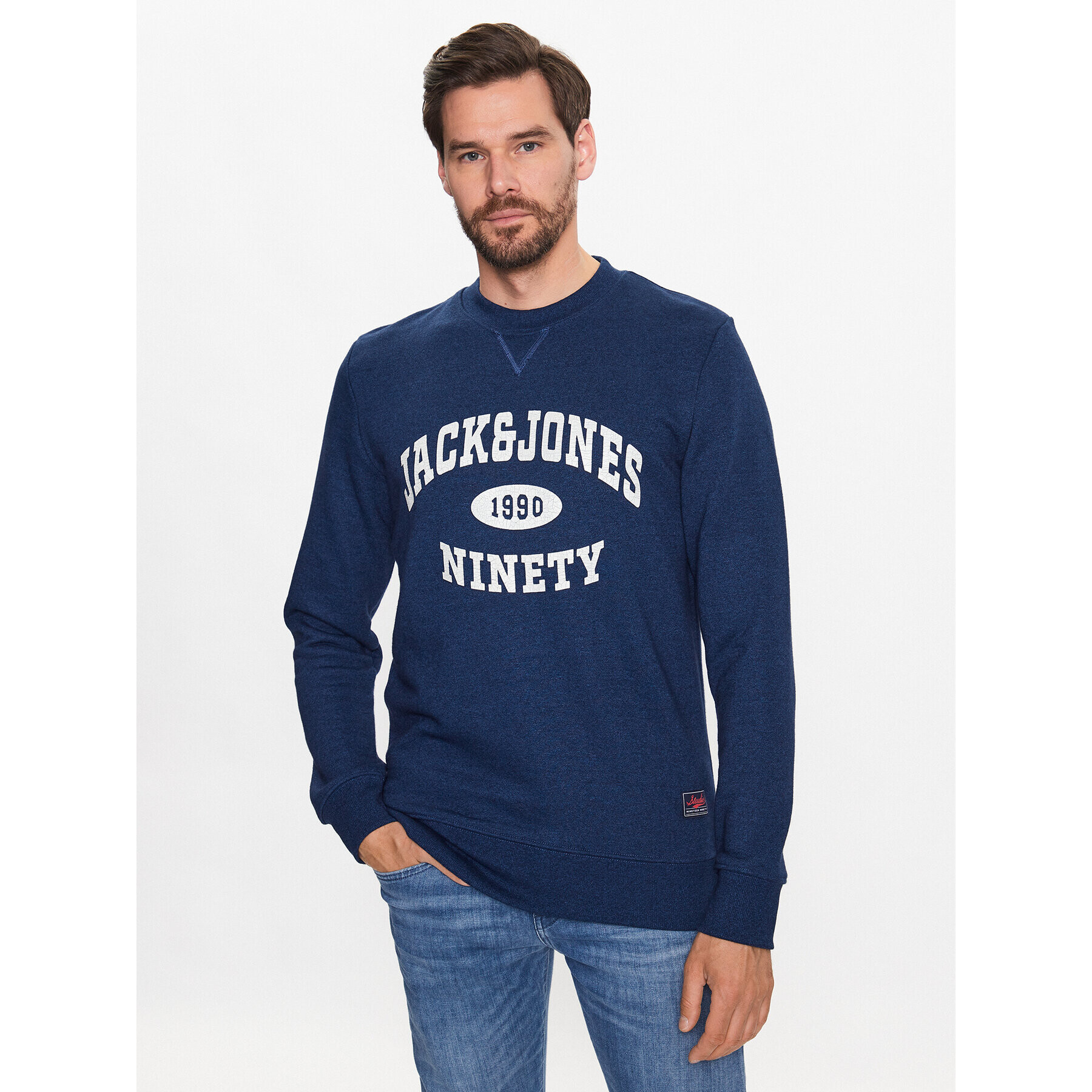 Jack&Jones Mikina Roger 12229149 Tmavomodrá Standard Fit - Pepit.cz