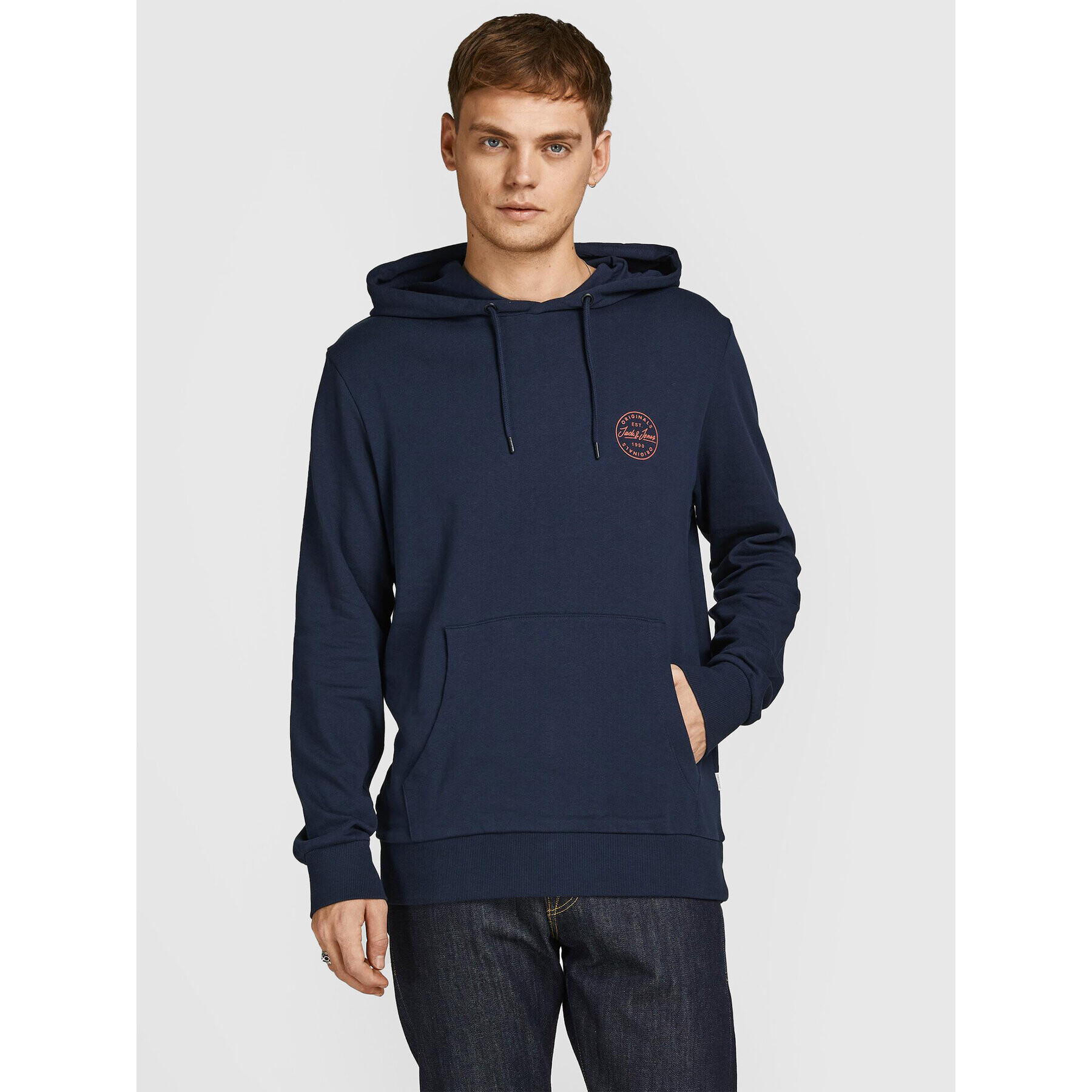 Jack&Jones Mikina Shark 12205081 Tmavomodrá Regular Fit - Pepit.cz