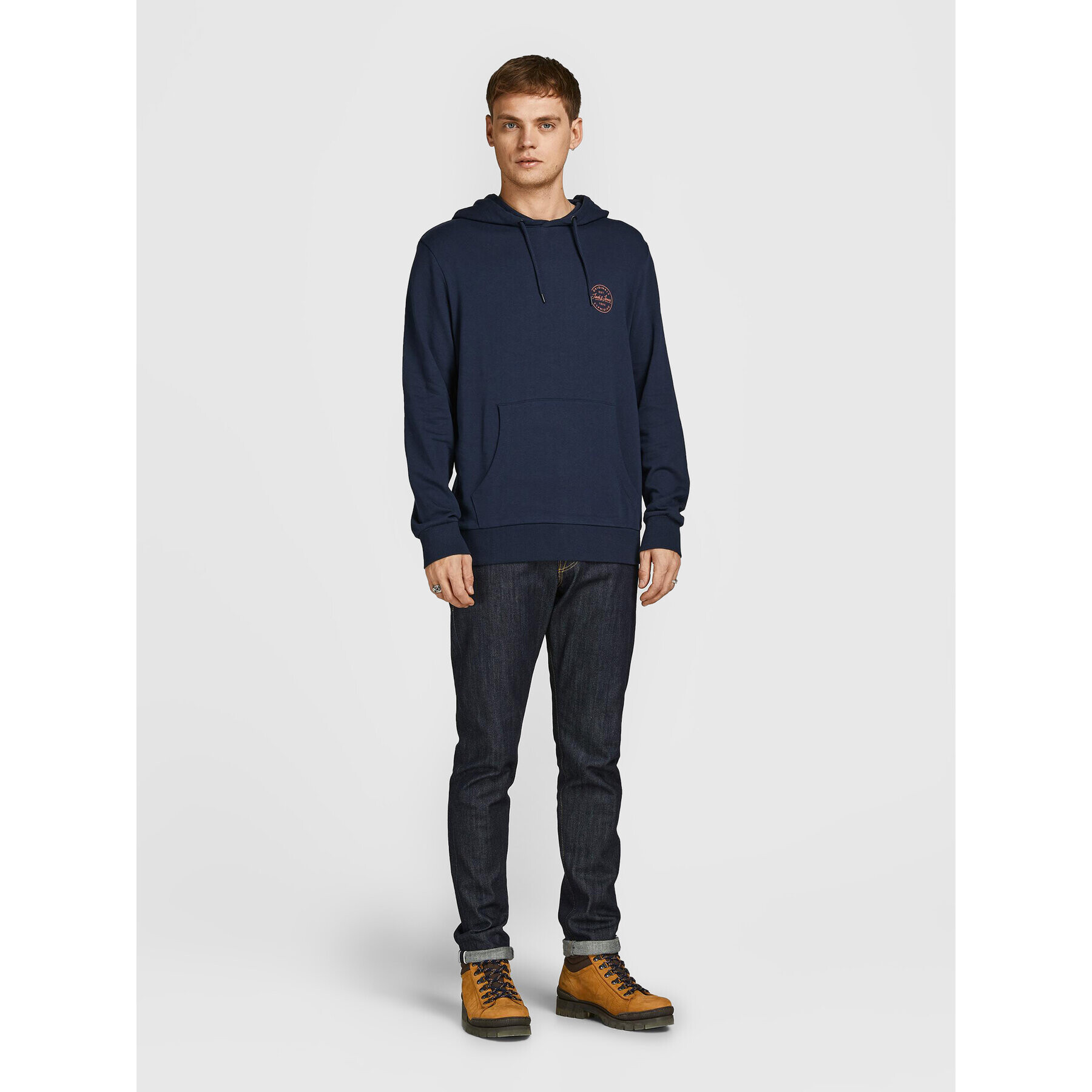 Jack&Jones Mikina Shark 12205081 Tmavomodrá Regular Fit - Pepit.cz