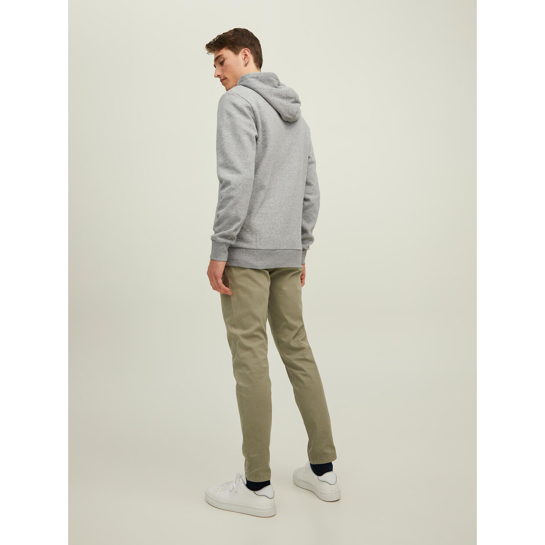 Jack&Jones Mikina Stamp 12211515 Šedá Regular Fit - Pepit.cz