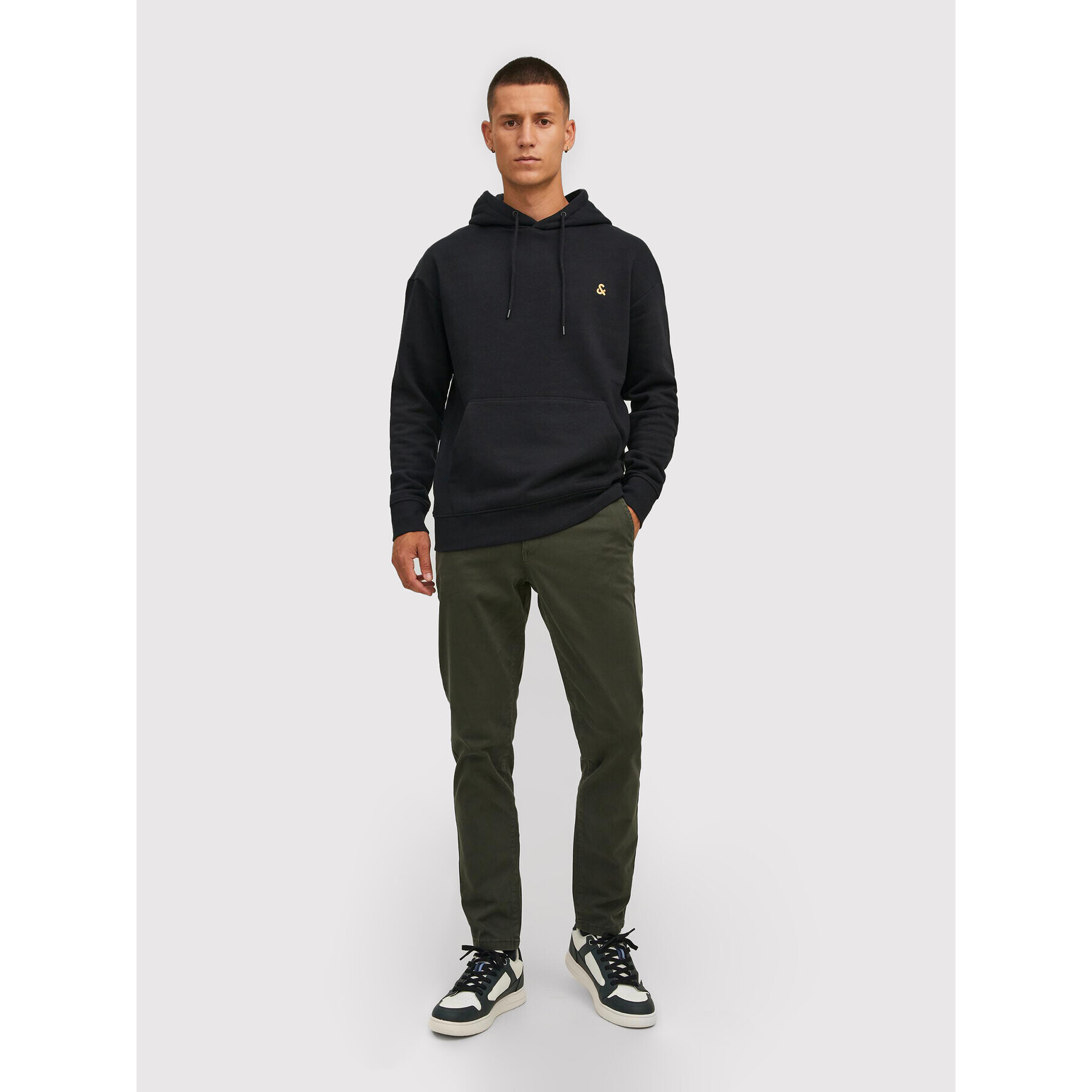 Jack&Jones Mikina Star 12212404 Černá Regular Fit - Pepit.cz