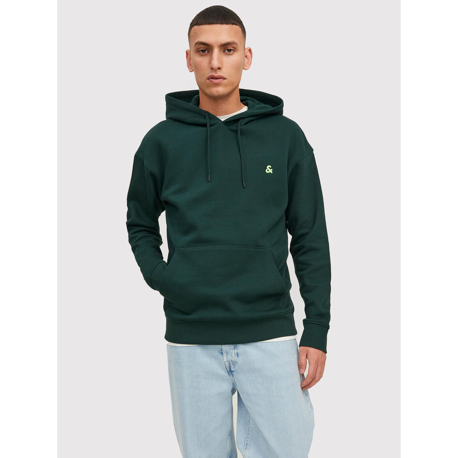 Jack&Jones Mikina Star 12212404 Zelená Regular Fit - Pepit.cz