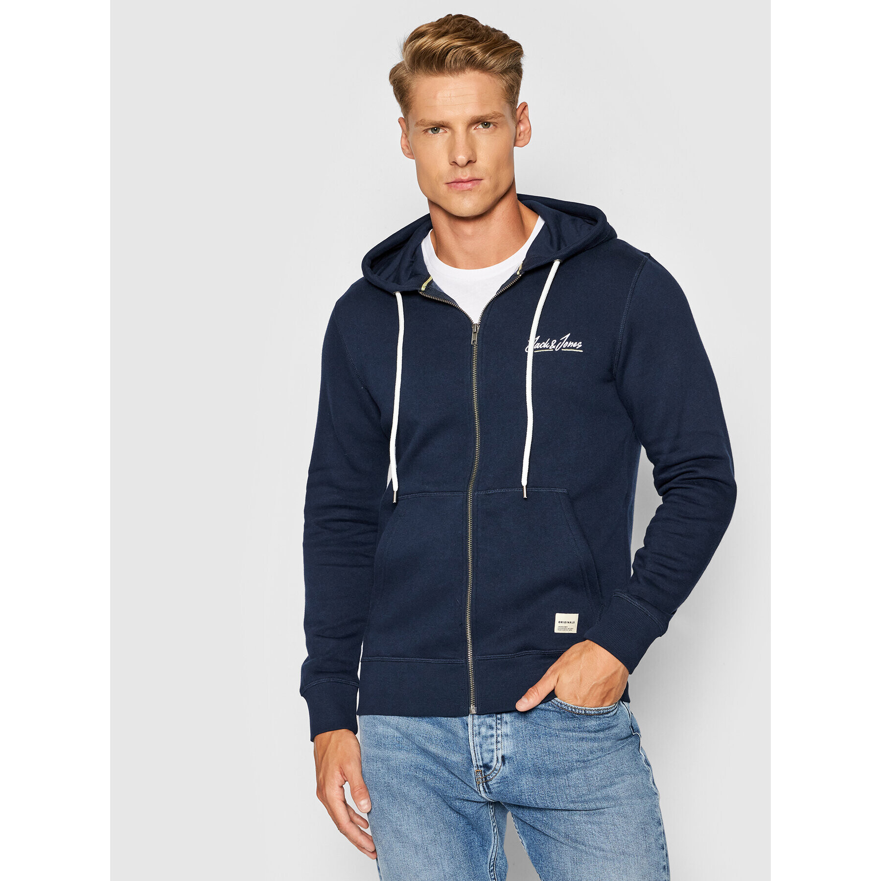 Jack&Jones Mikina Tons 12193672 Tmavomodrá Standard Fit - Pepit.cz