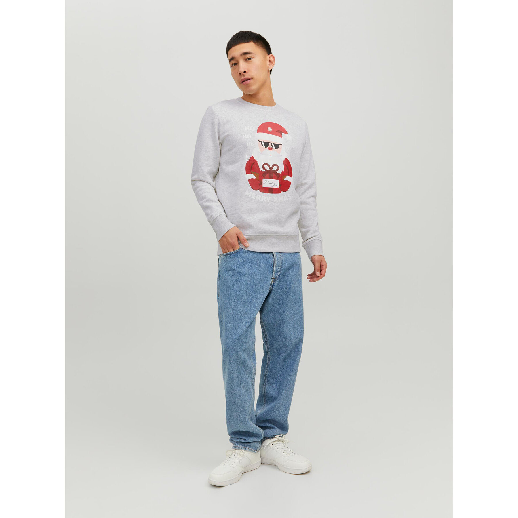 Jack&Jones Mikina Toon 12219685 Šedá Regular Fit - Pepit.cz