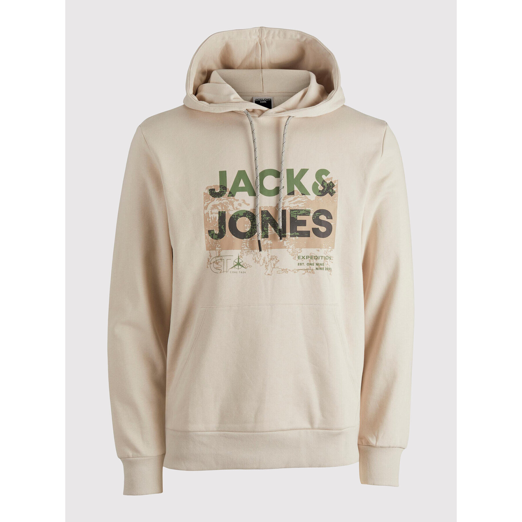 Jack&Jones Mikina Trek 12210076 Béžová Regular Fit - Pepit.cz