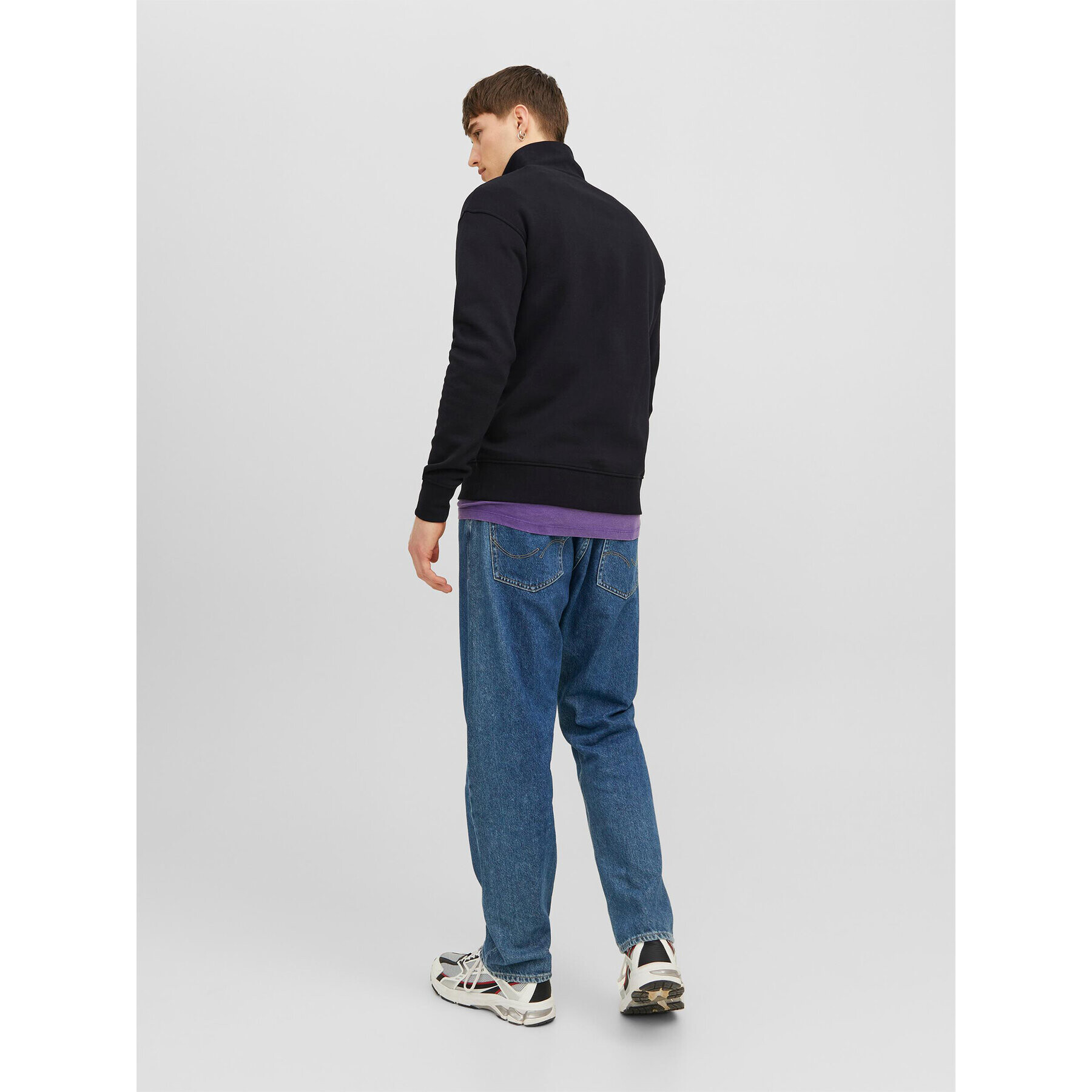 Jack&Jones Mikina Vesterbro 12241777 Černá Relaxed Fit - Pepit.cz