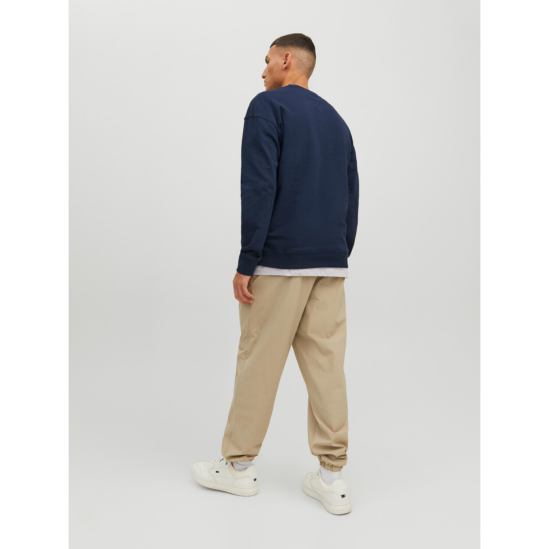 Jack&Jones Mikina Vibes 12233593 Tmavomodrá Relaxed Fit - Pepit.cz