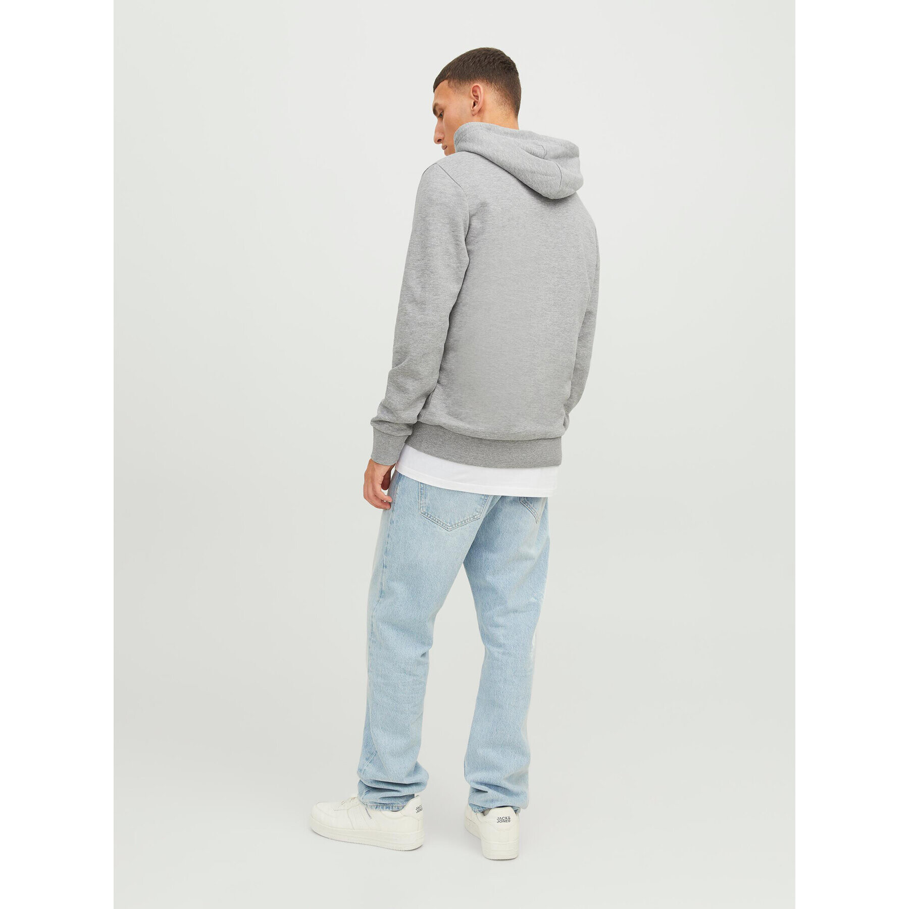 Jack&Jones Mikina Warrior 12242543 Šedá Regular Fit - Pepit.cz