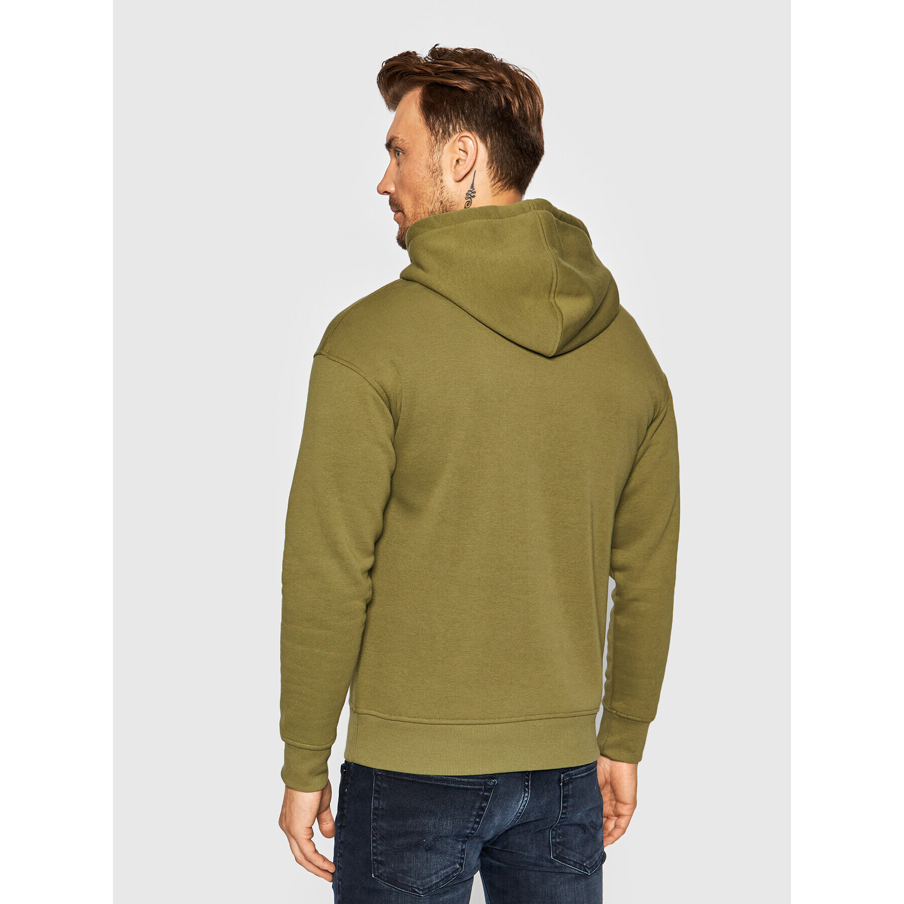 Jack&Jones Mikina World 12194082 Zelená Regular Fit - Pepit.cz