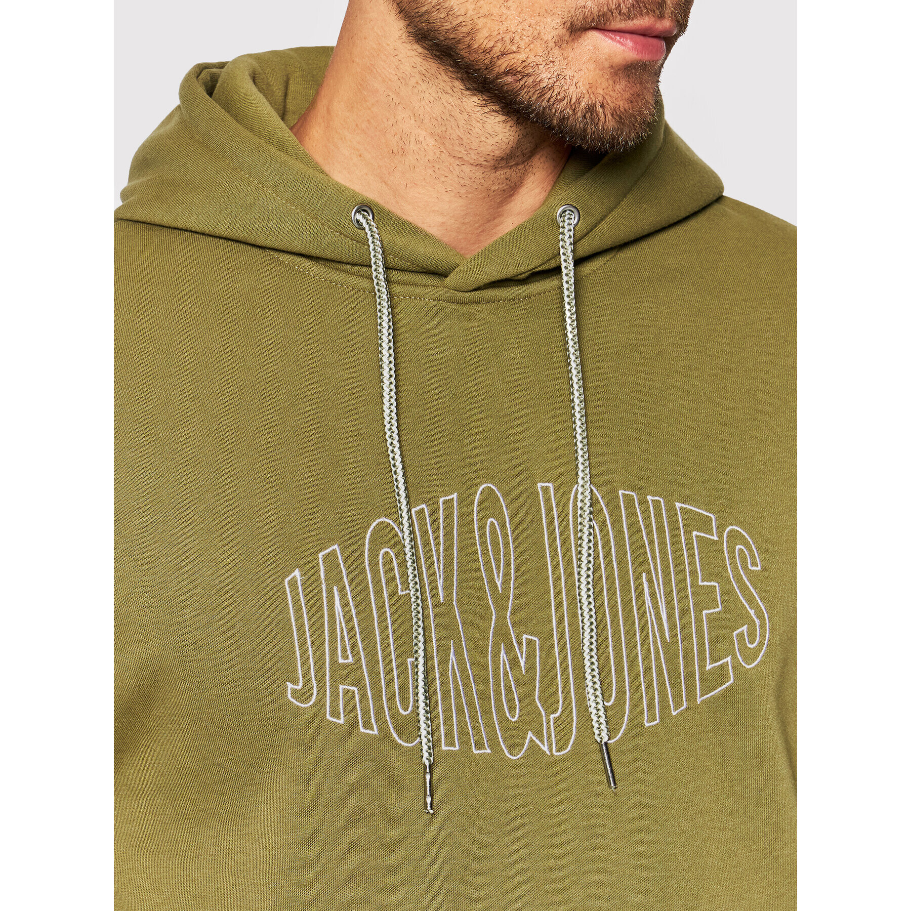 Jack&Jones Mikina World 12194082 Zelená Regular Fit - Pepit.cz