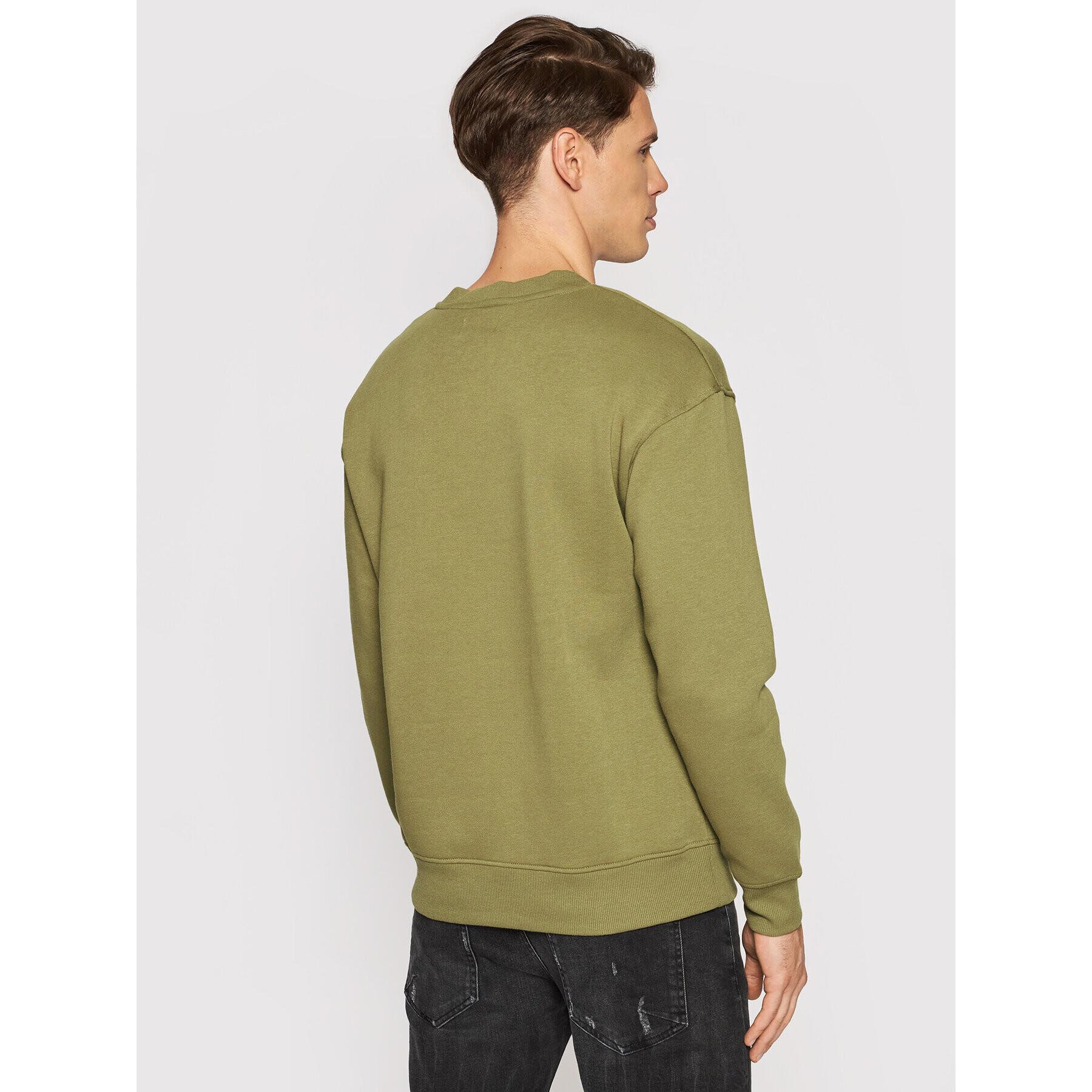 Jack&Jones Mikina World 12194083 Zelená Relaxed Fit - Pepit.cz