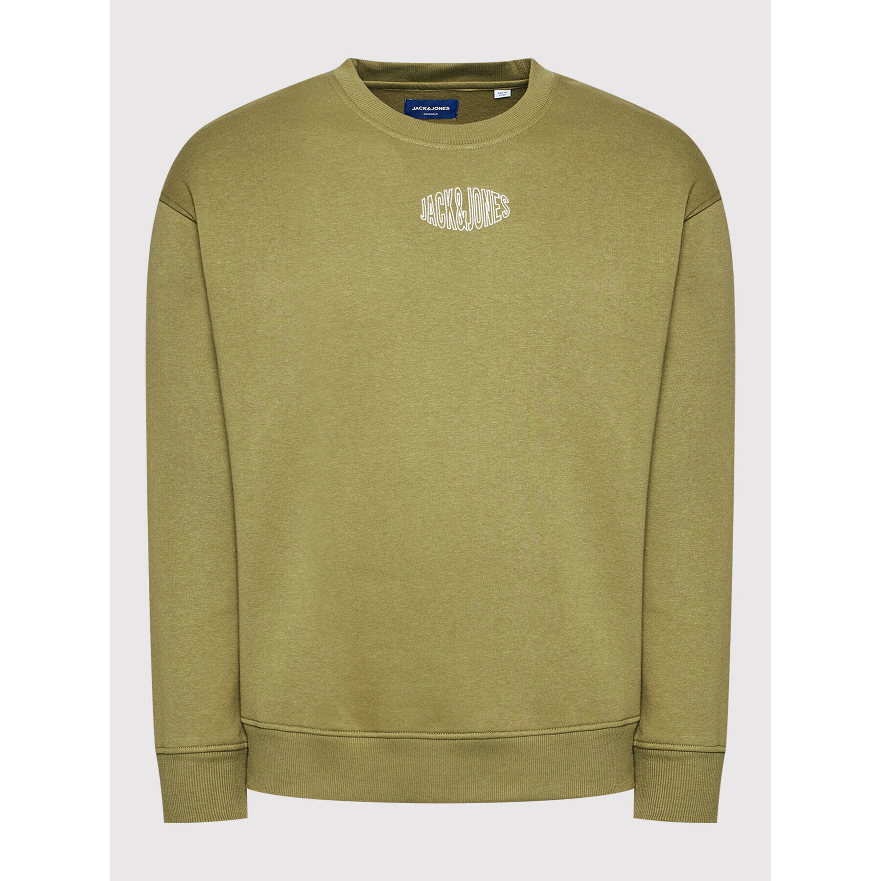 Jack&Jones Mikina World 12194083 Zelená Relaxed Fit - Pepit.cz