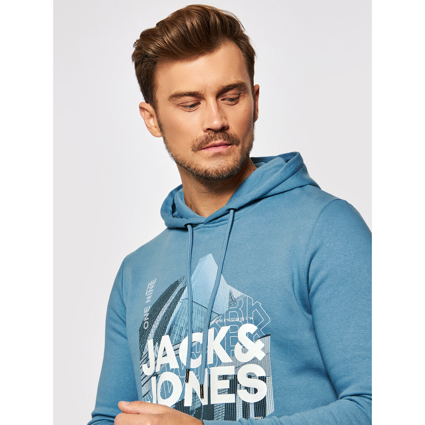 Jack&Jones Mikina York 12192888 Modrá Regular Fit - Pepit.cz