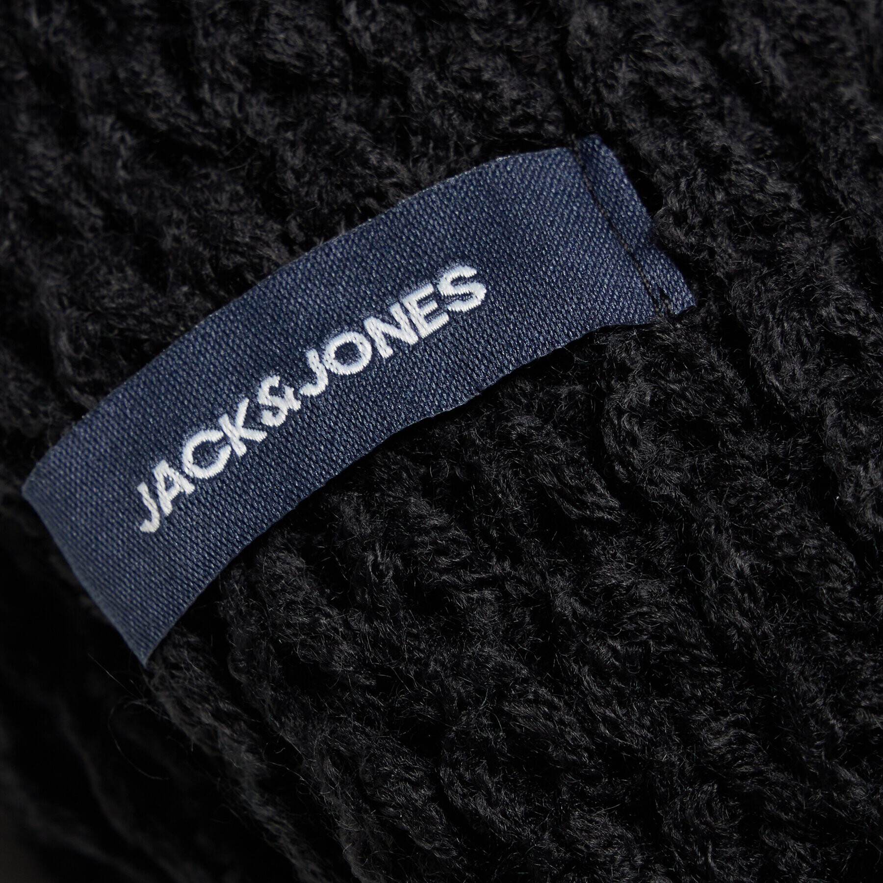 Jack&Jones Nákrčník Waffle Knit 12127829 Černá - Pepit.cz