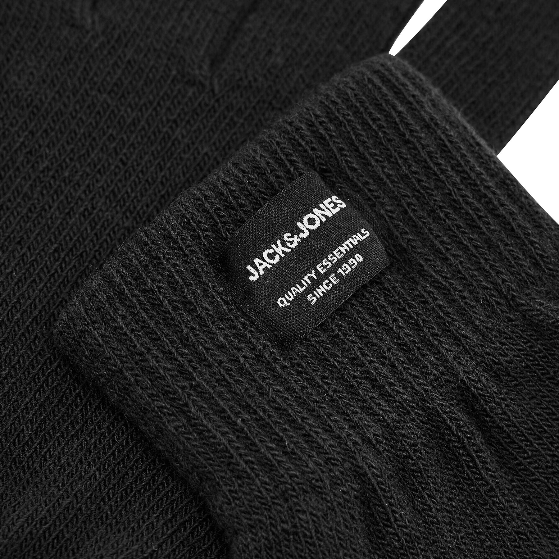 Jack&Jones Pánské rukavice Jachenry Knit Gloves 12158446 Černá - Pepit.cz