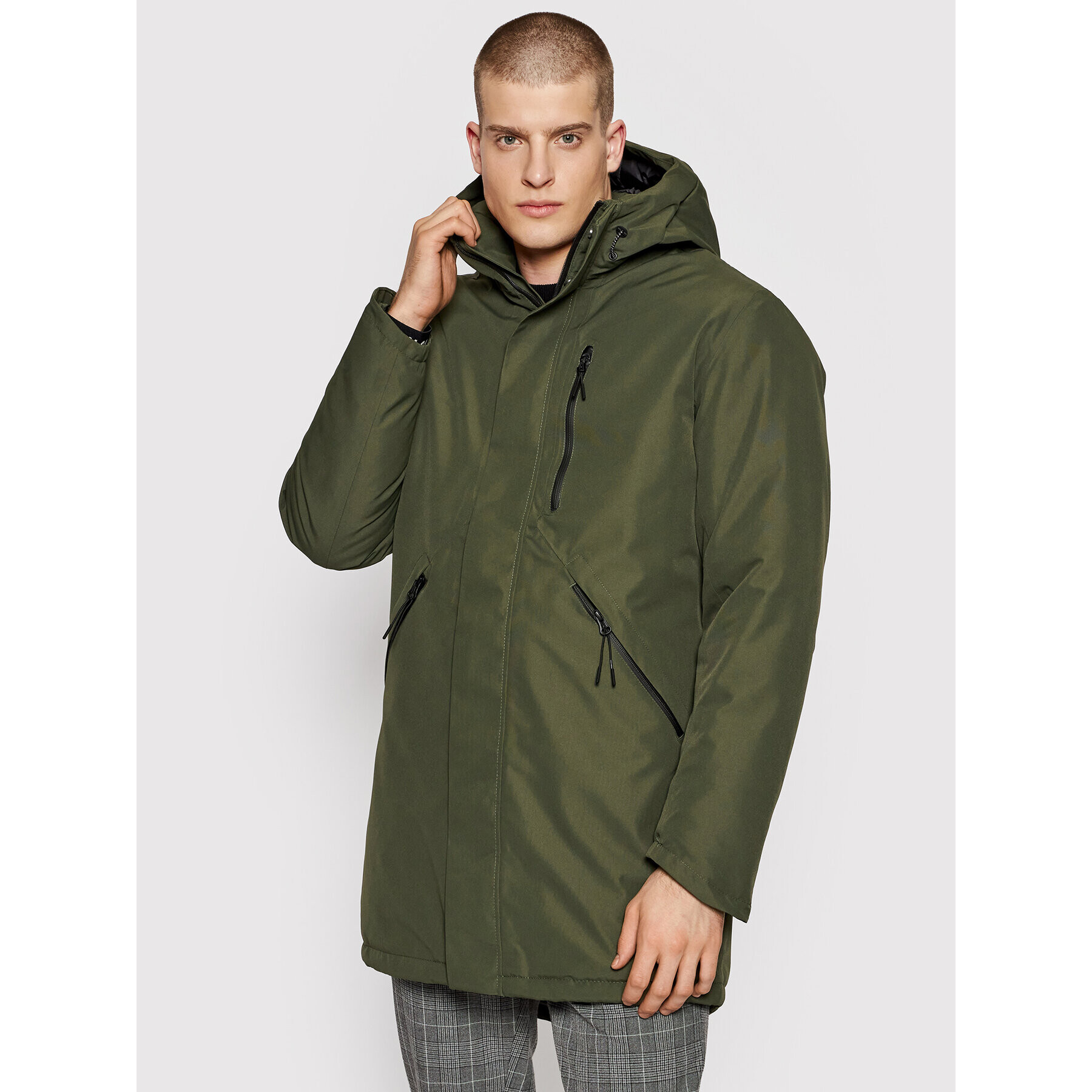 Jack&Jones Parka Northpoint 12190024 Zelená Regular Fit - Pepit.cz