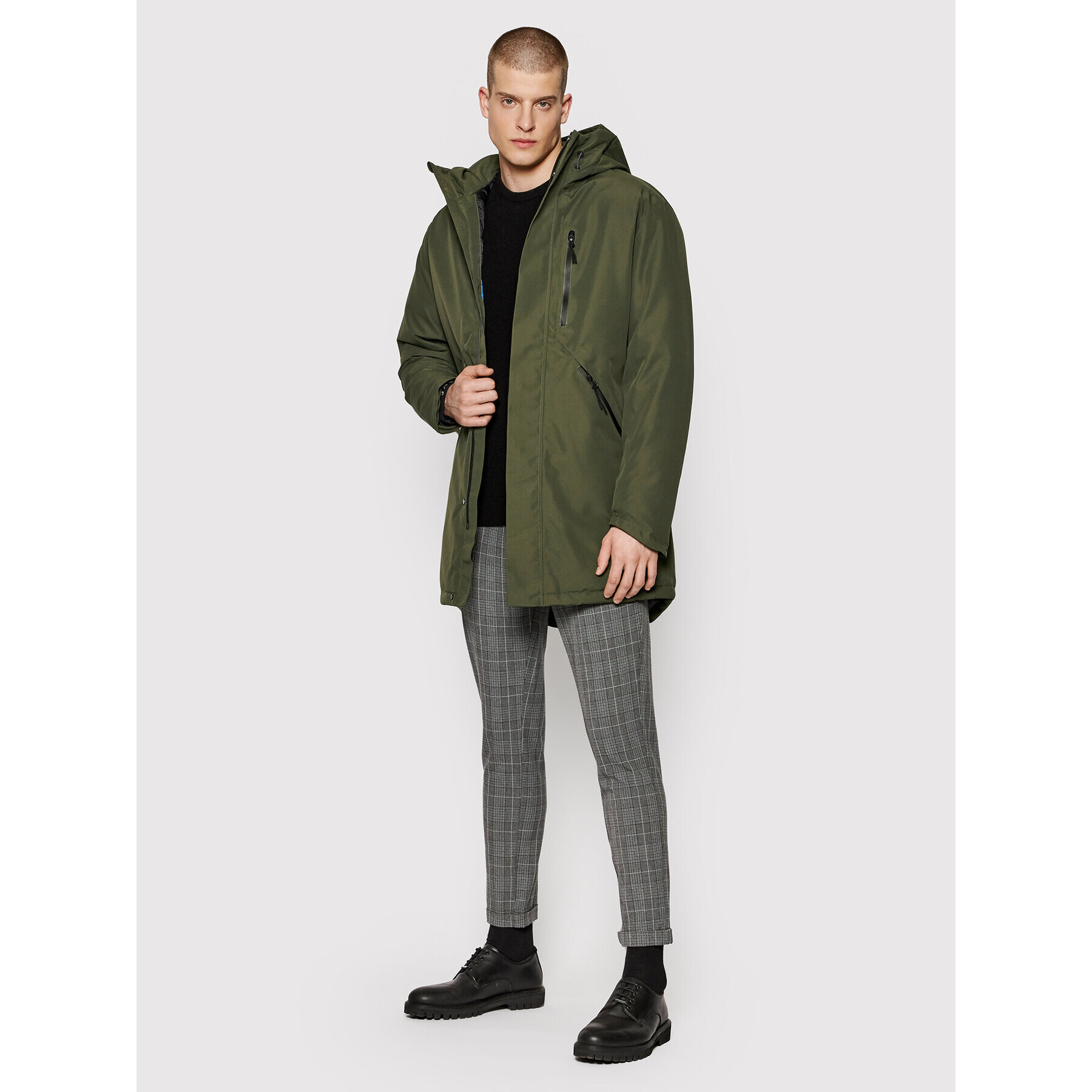 Jack&Jones Parka Northpoint 12190024 Zelená Regular Fit - Pepit.cz