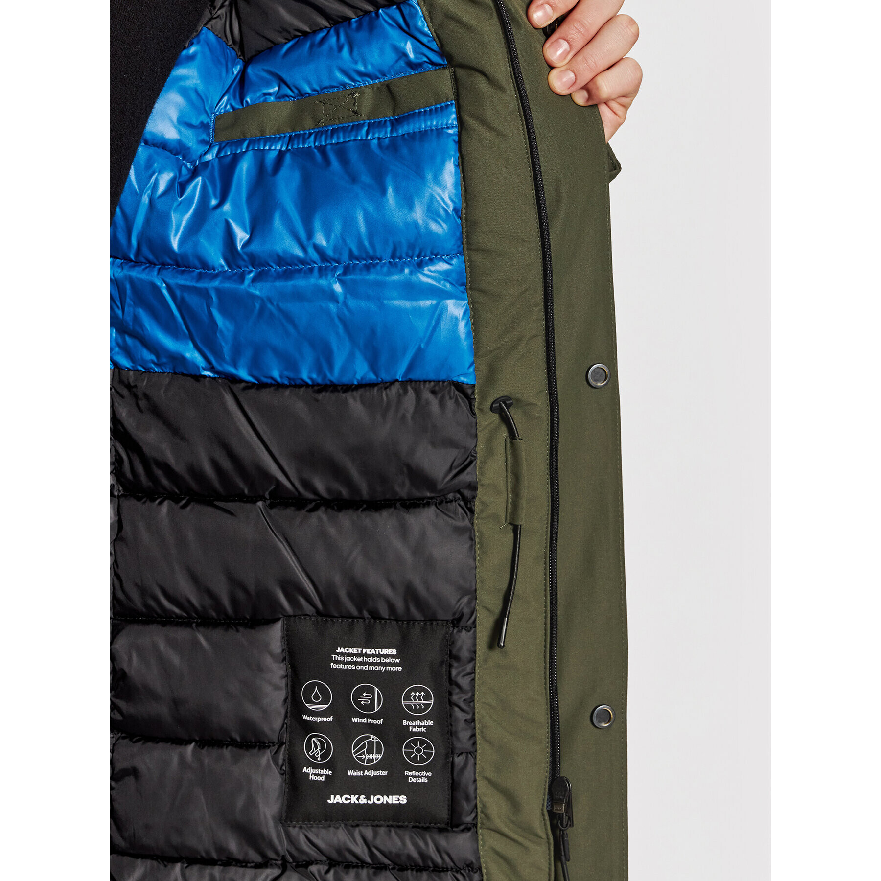 Jack&Jones Parka Northpoint 12190024 Zelená Regular Fit - Pepit.cz