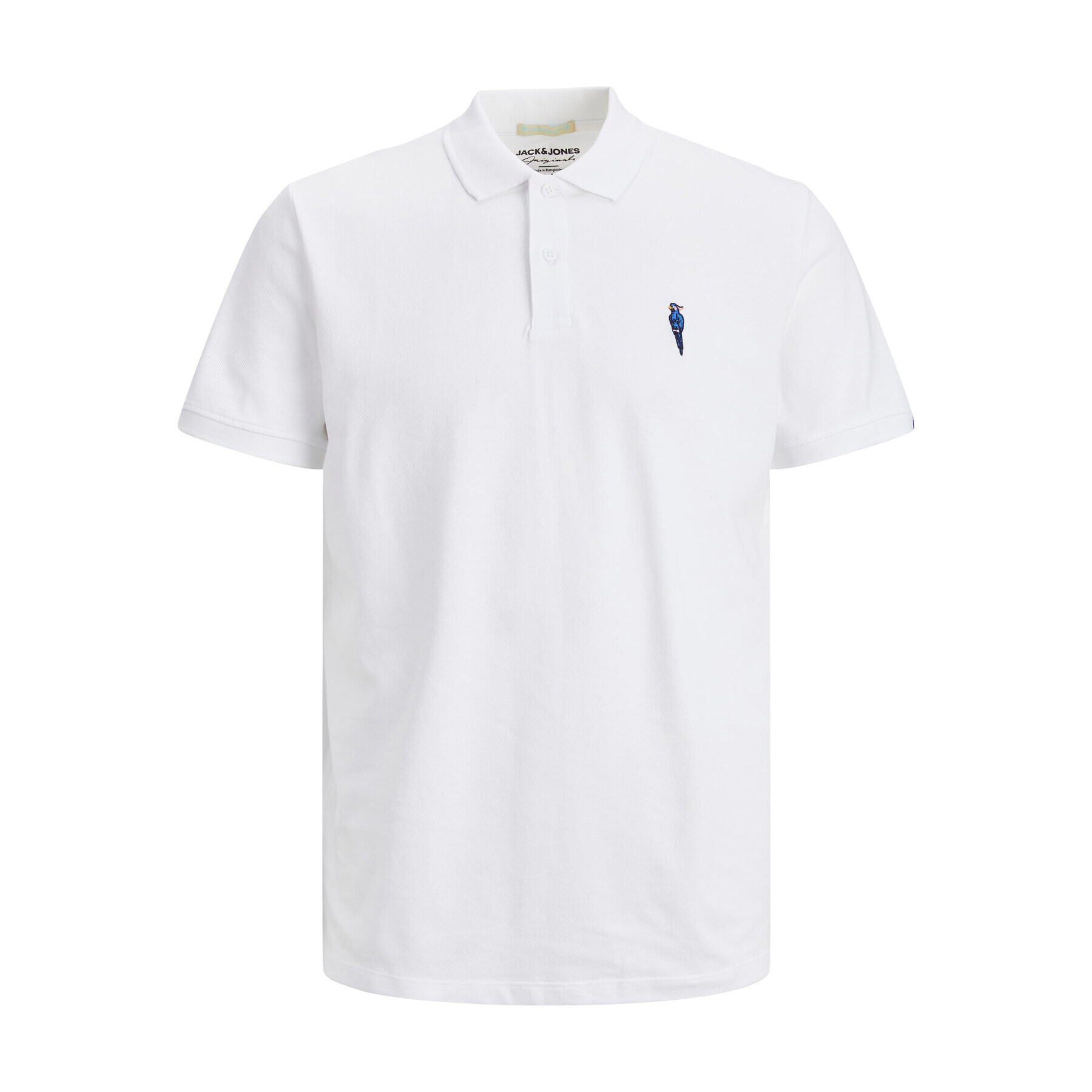 Jack&Jones Polokošile Palma 12234292 Bílá Standard Fit - Pepit.cz