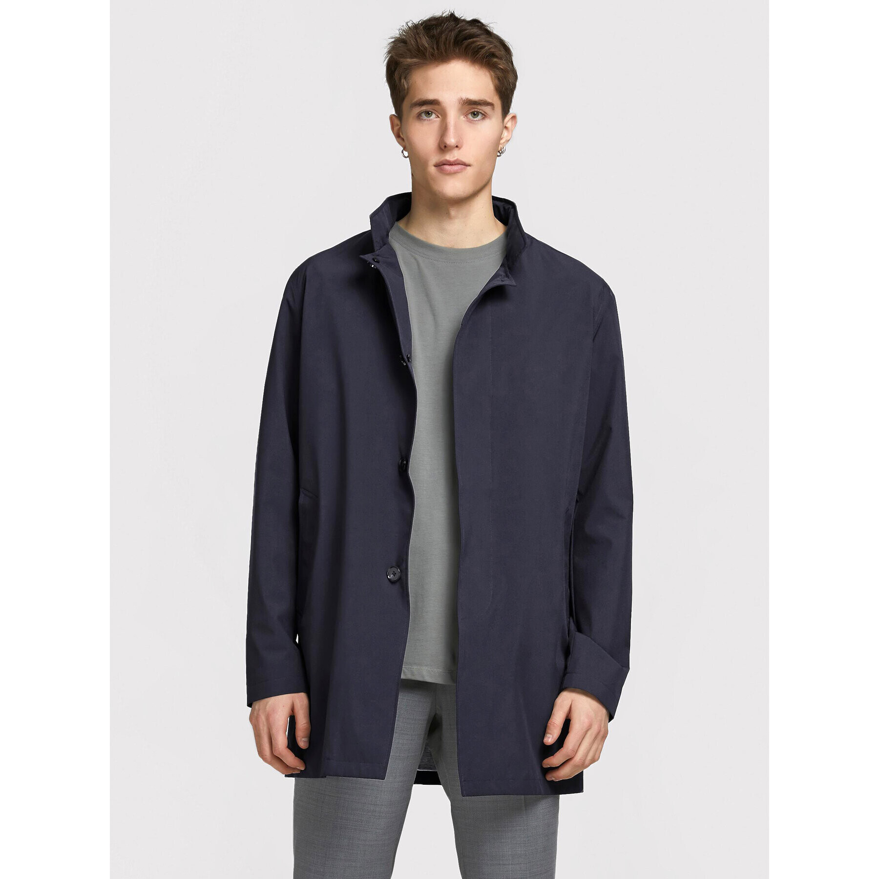 Jack&Jones PREMIUM Bunda pro přechodné období Gran 12183745 Tmavomodrá Regular Fit - Pepit.cz