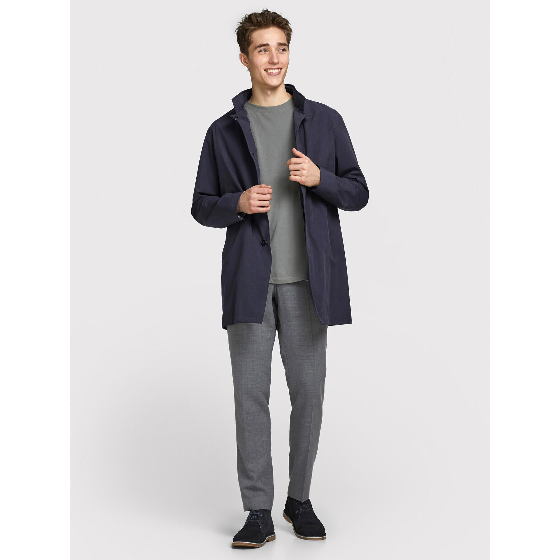 Jack&Jones PREMIUM Bunda pro přechodné období Gran 12183745 Tmavomodrá Regular Fit - Pepit.cz