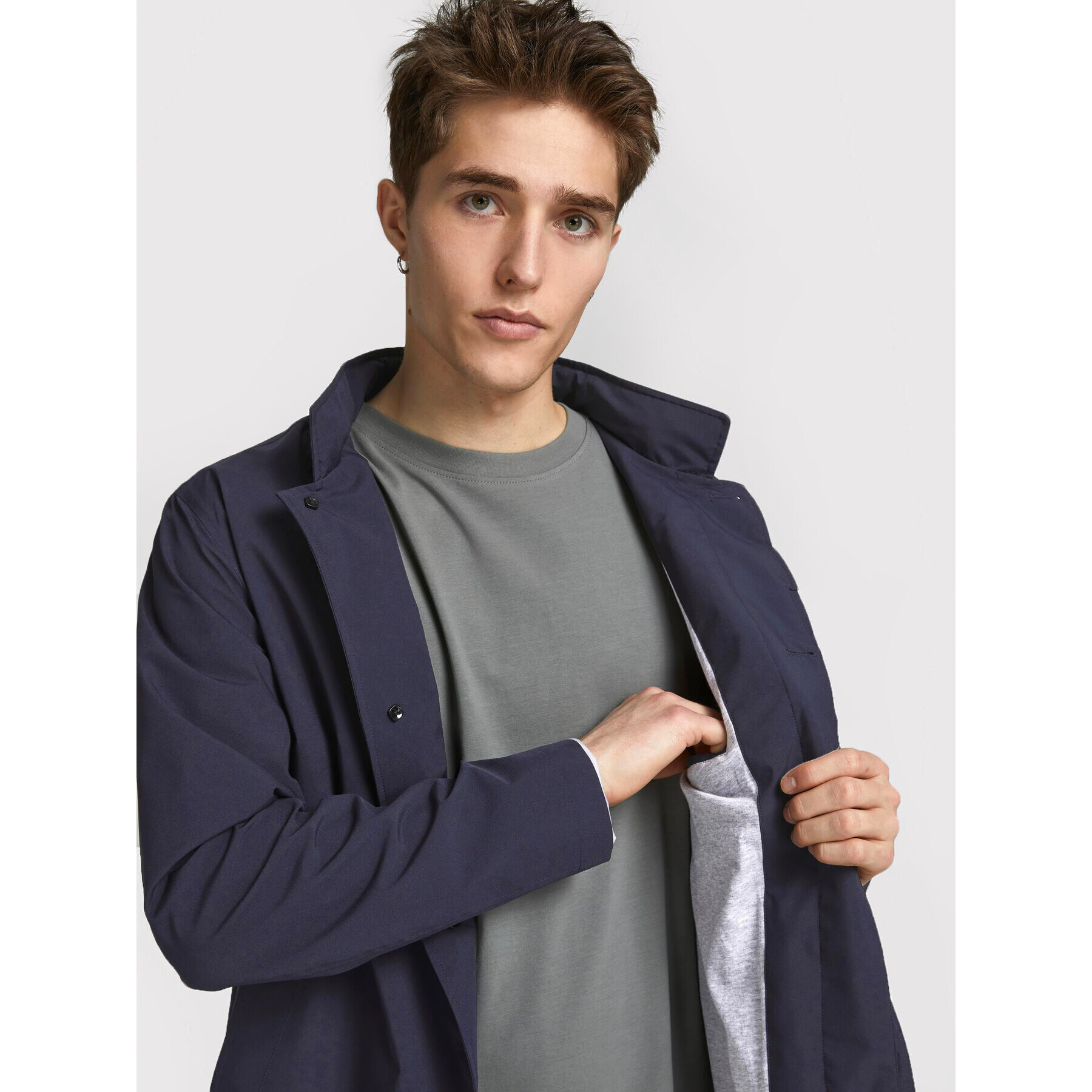 Jack&Jones PREMIUM Bunda pro přechodné období Gran 12183745 Tmavomodrá Regular Fit - Pepit.cz