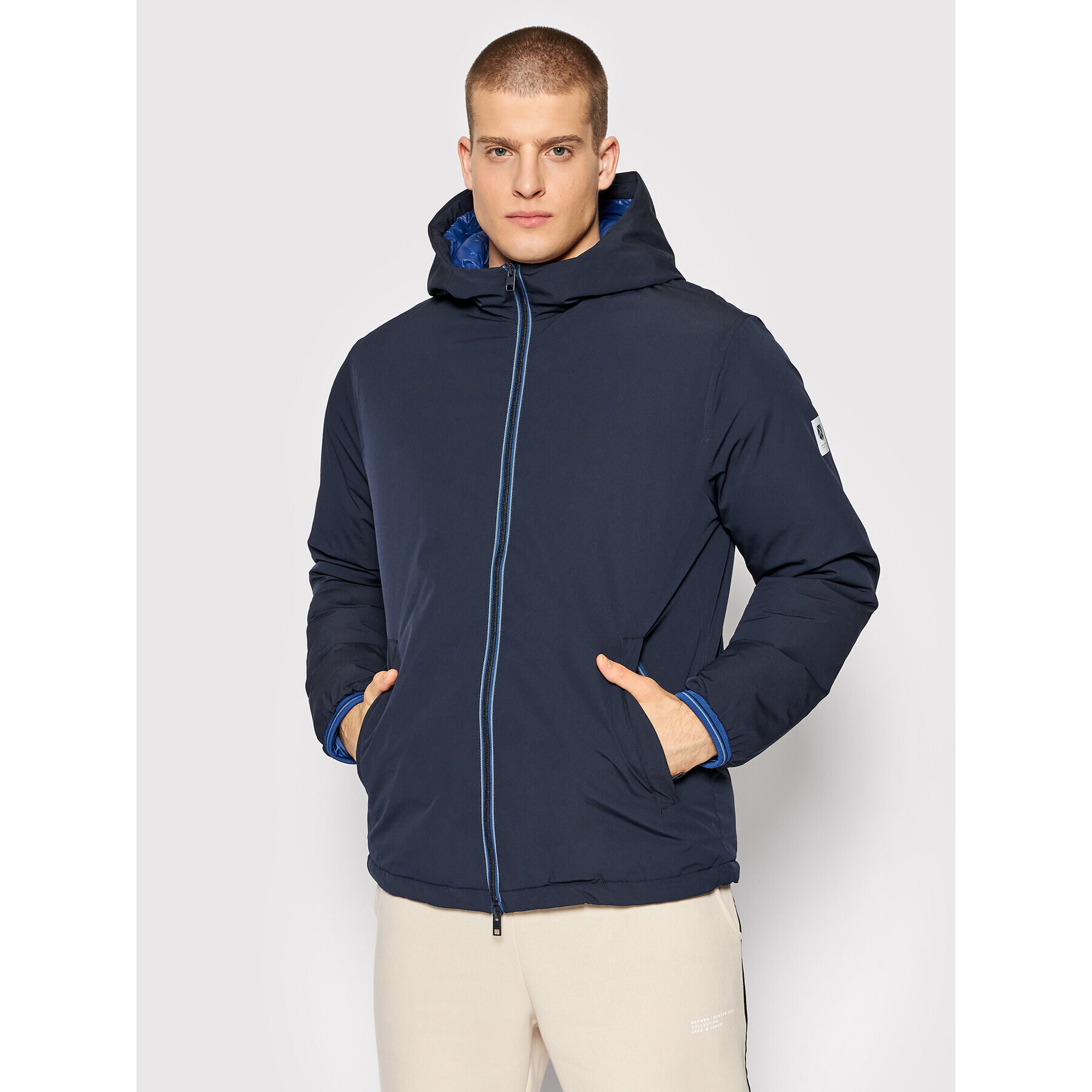 Jack&Jones PREMIUM Bunda pro přechodné období Kane 12199872 Tmavomodrá Regular Fit - Pepit.cz