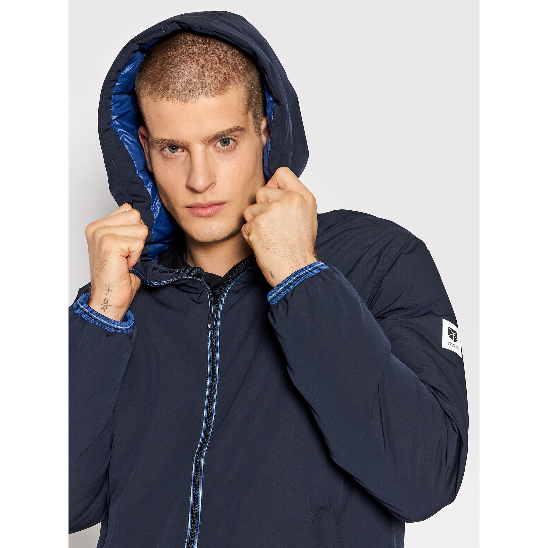 Jack&Jones PREMIUM Bunda pro přechodné období Kane 12199872 Tmavomodrá Regular Fit - Pepit.cz