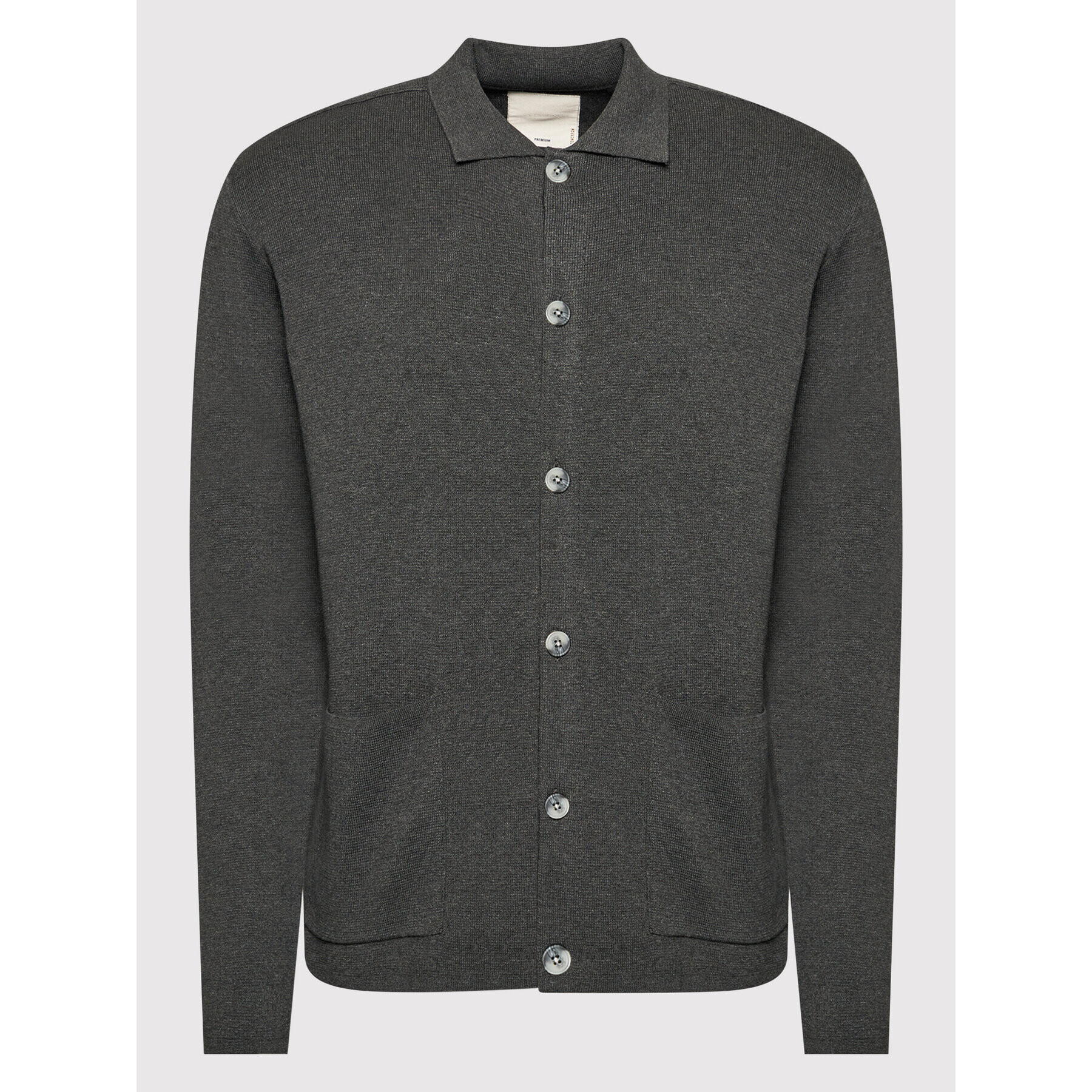 Jack&Jones PREMIUM Kardigan Blajames 12193160 Šedá Regular Fit - Pepit.cz