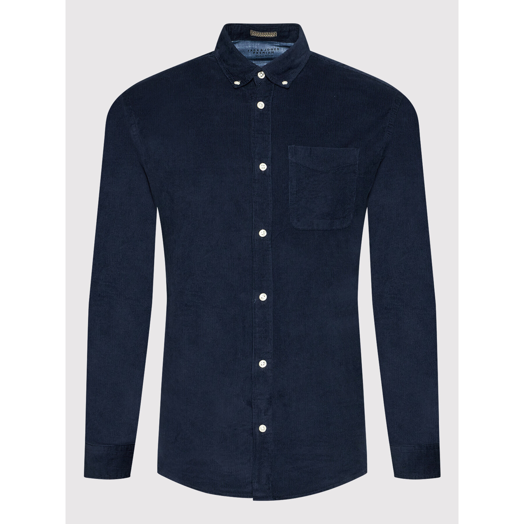 Jack&Jones PREMIUM Košile Blautlas Cord 12196529 Tmavomodrá Slim Fit - Pepit.cz