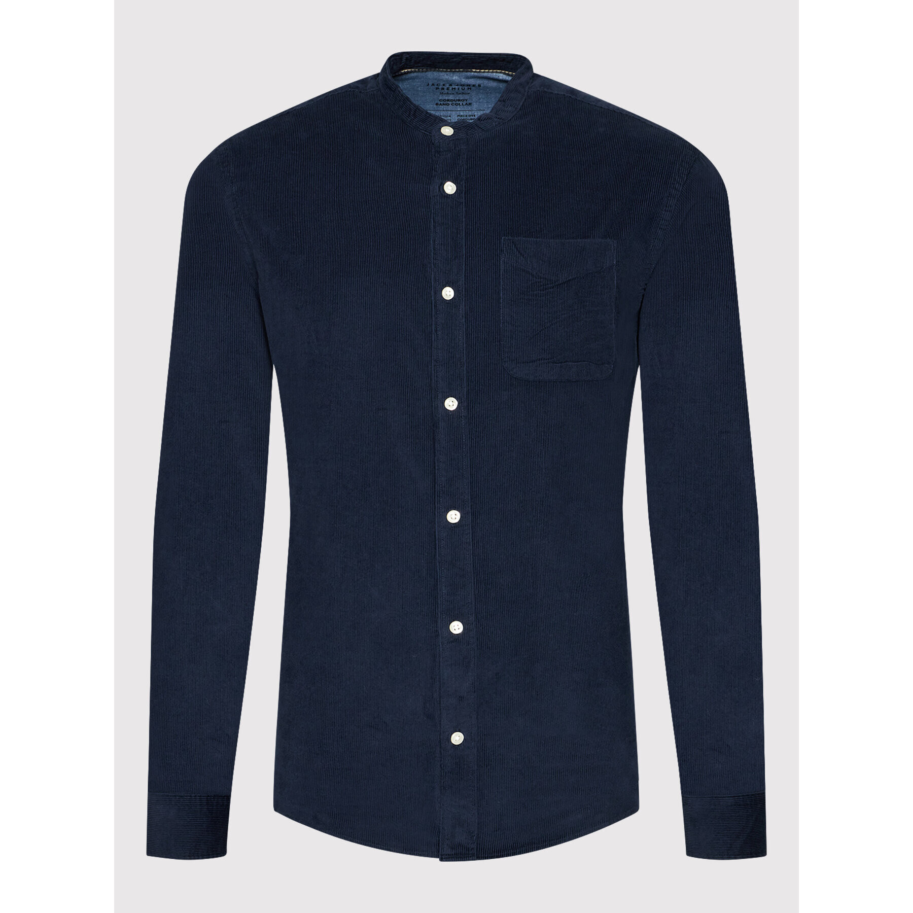 Jack&Jones PREMIUM Košile Blautlas Cord 12196561 Tmavomodrá Slim Fit - Pepit.cz